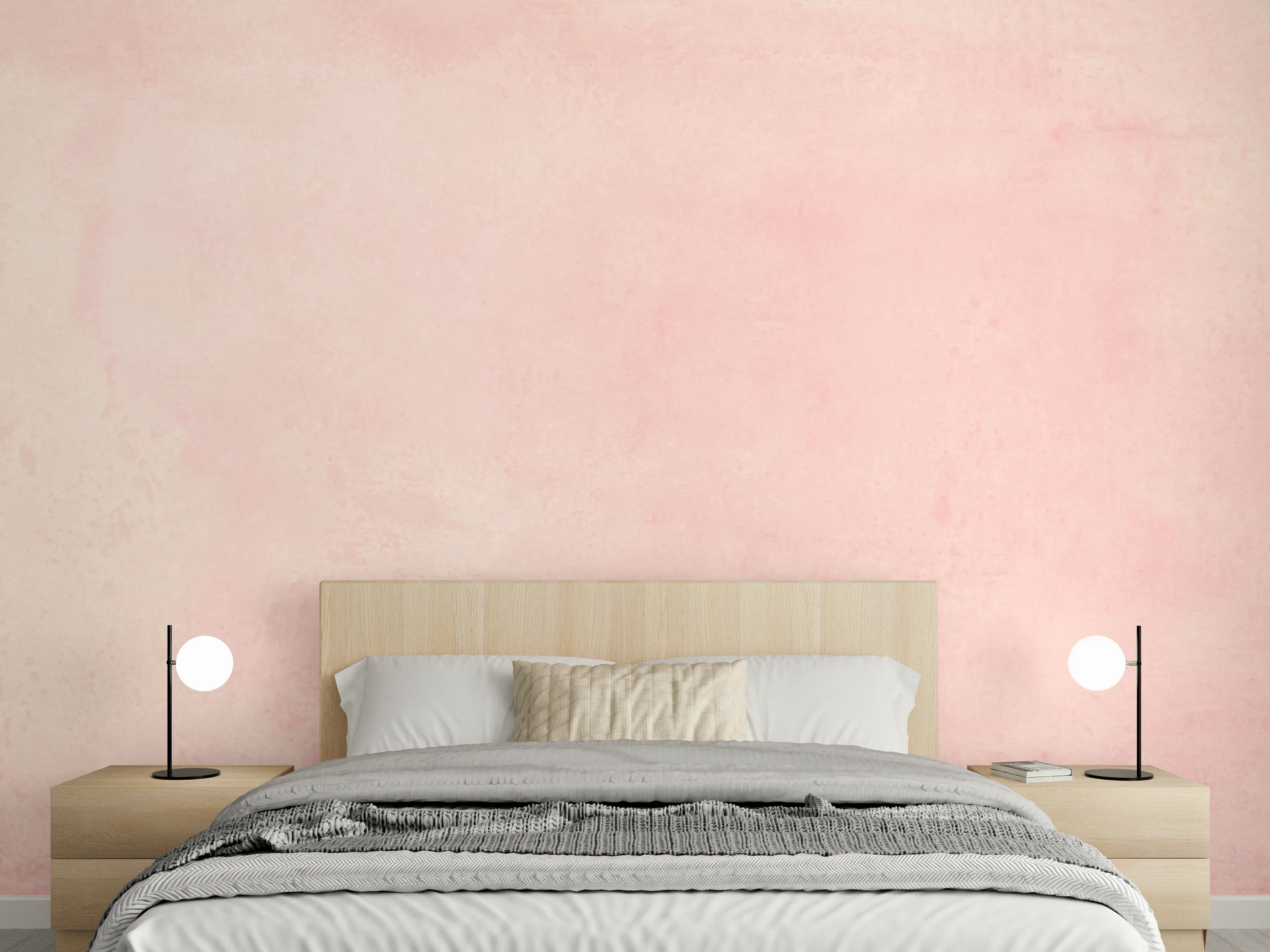 Wandverkleidung Schlafzimmer - Zarte Rosa-Pastell Struktur