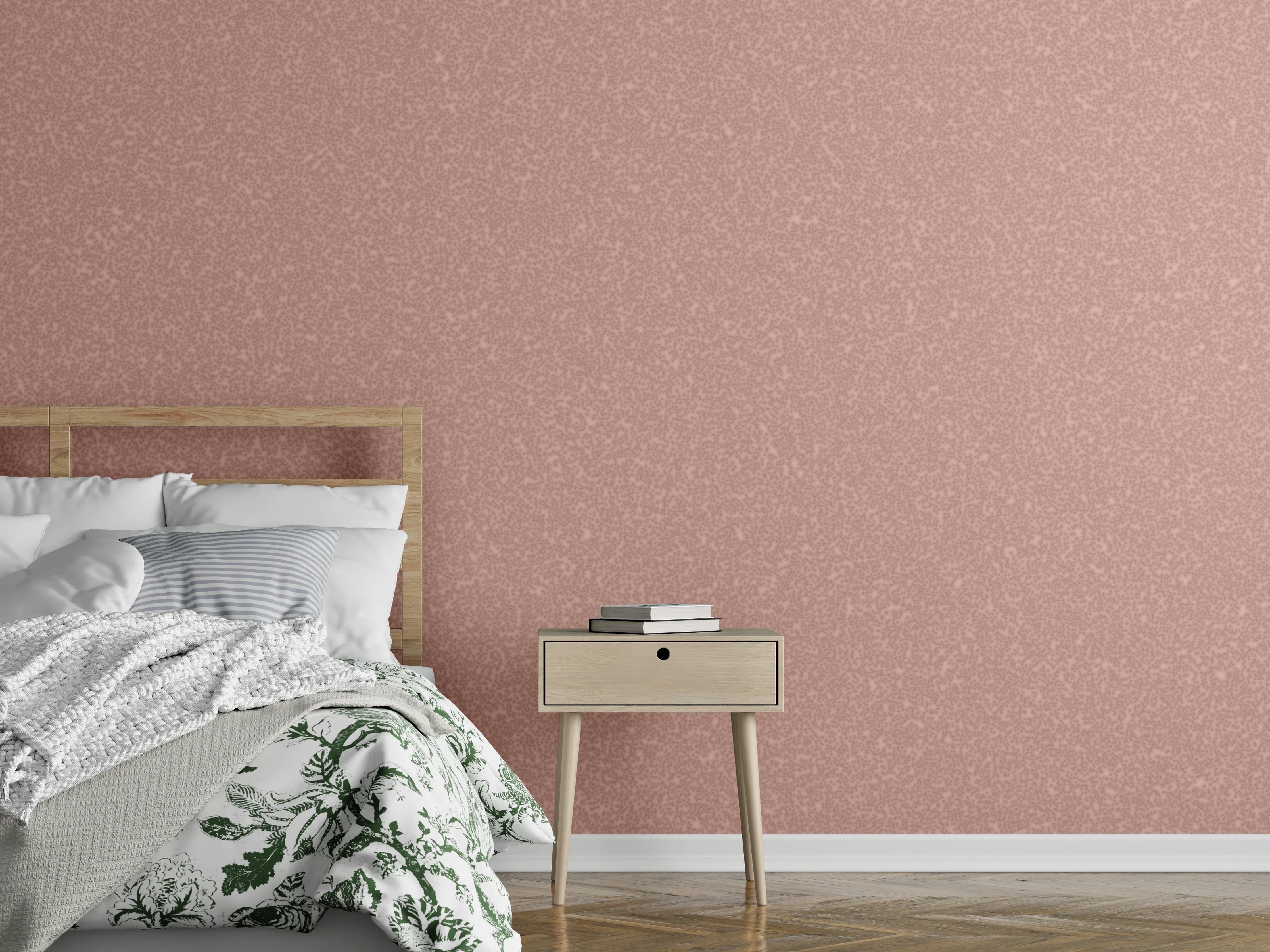 Wandverkleidung Schlafzimmer - Zarte Roségoldene Strukturen