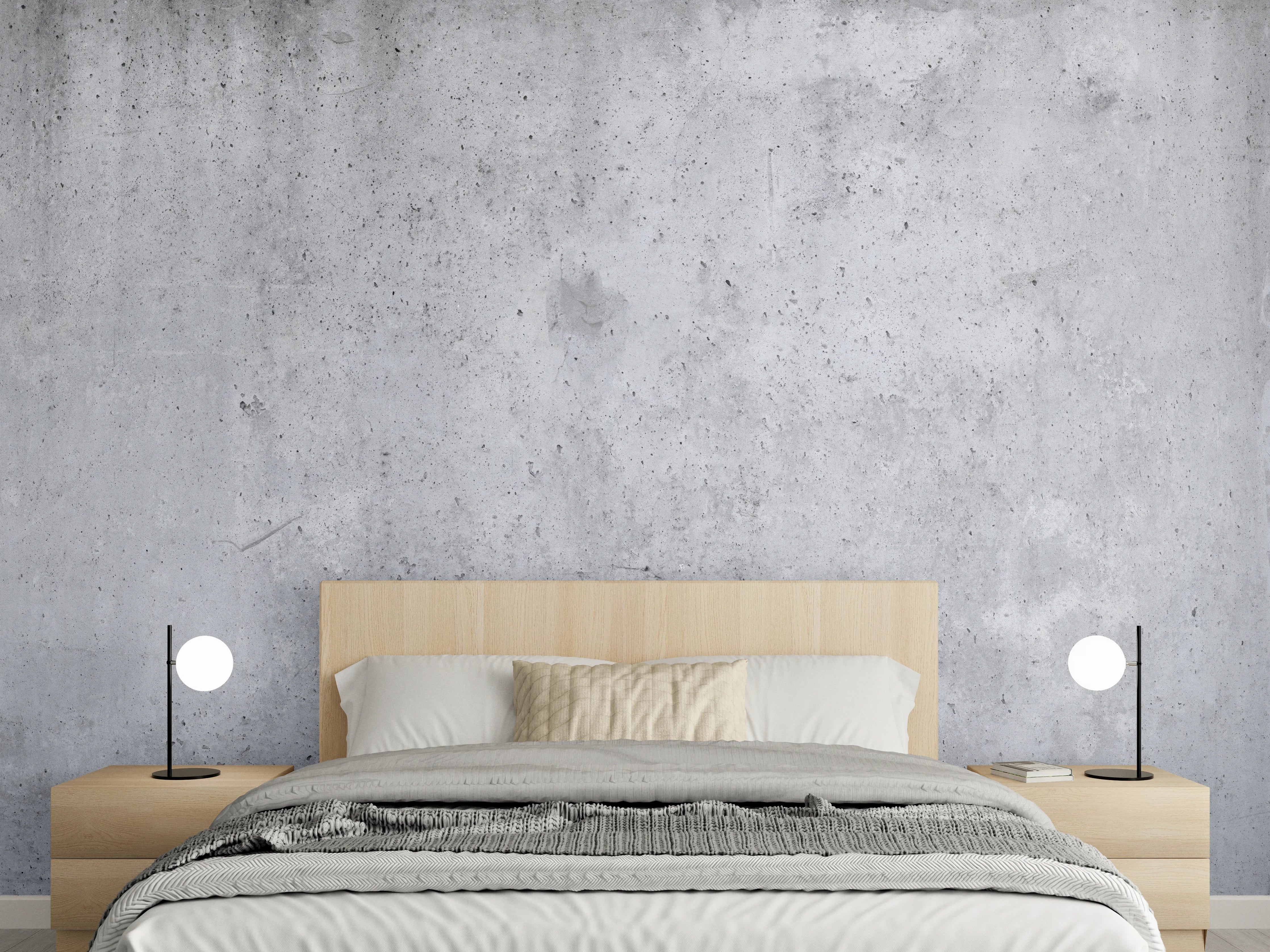 Wandverkleidung Schlafzimmer - Zeitlose Grauweiß-Optik