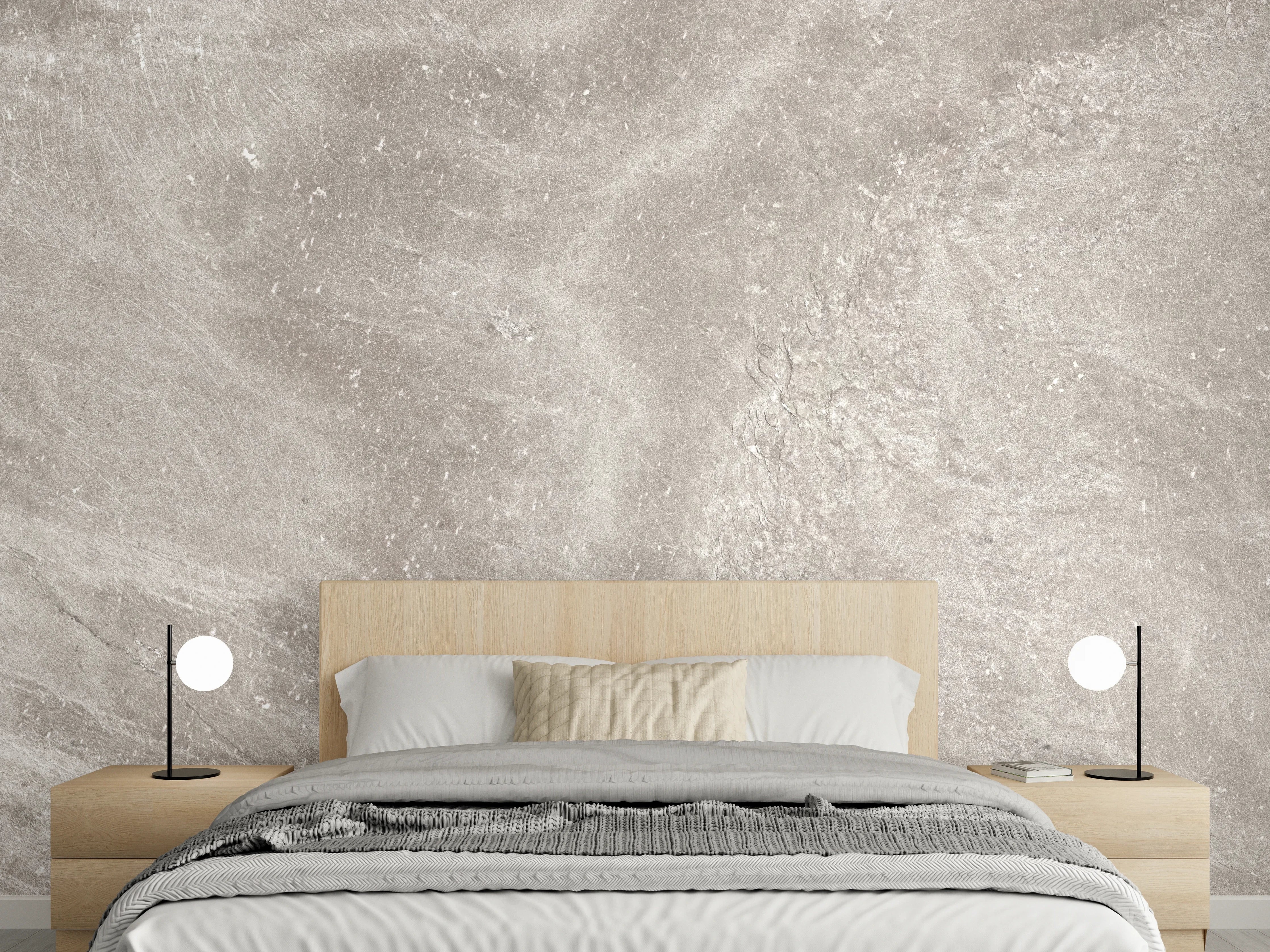 Wandverkleidung Schlafzimmer - Zement Textur