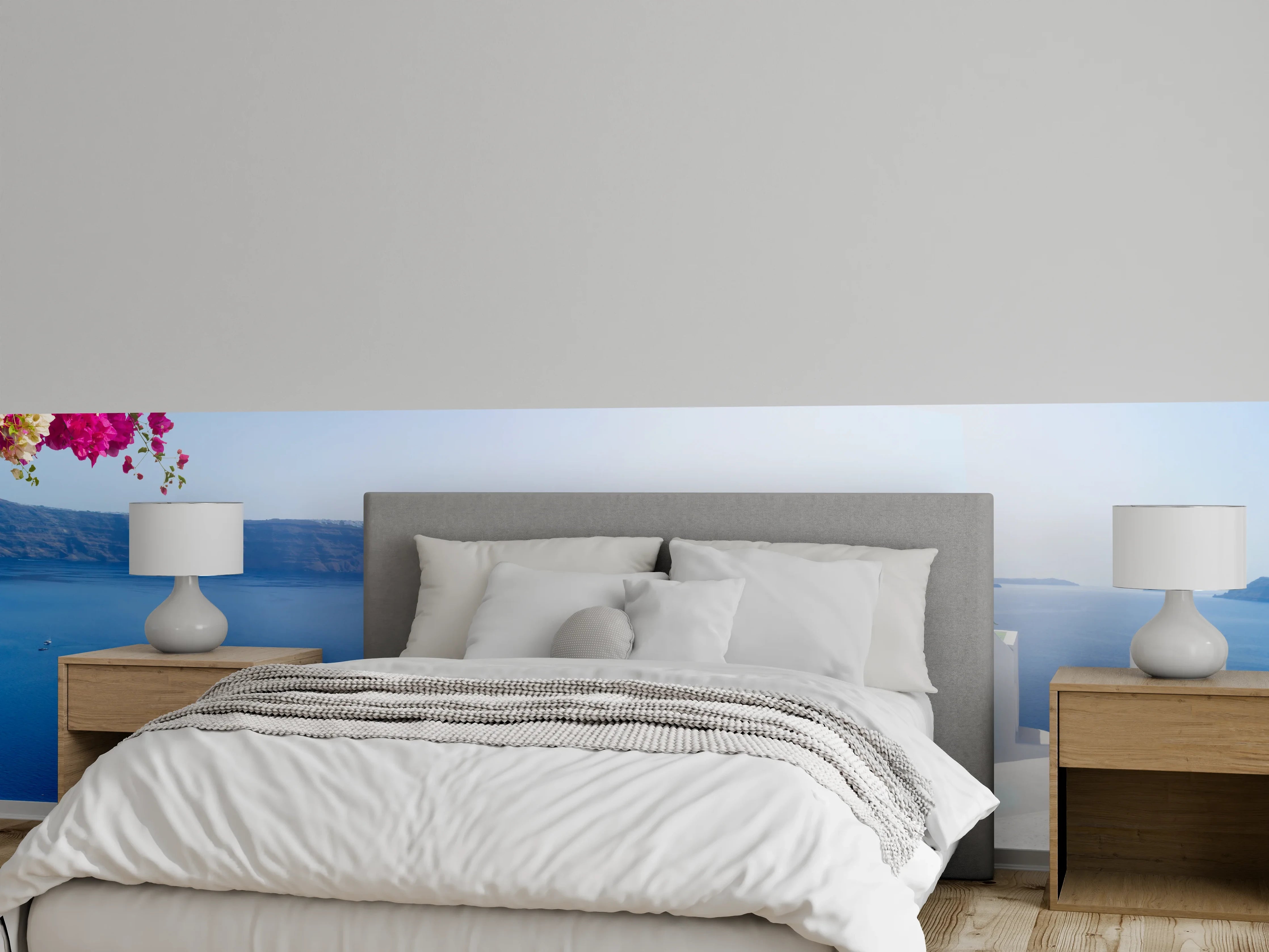 Wandverkleidung Schlafzimmer - schöne Details der Insel Santorin