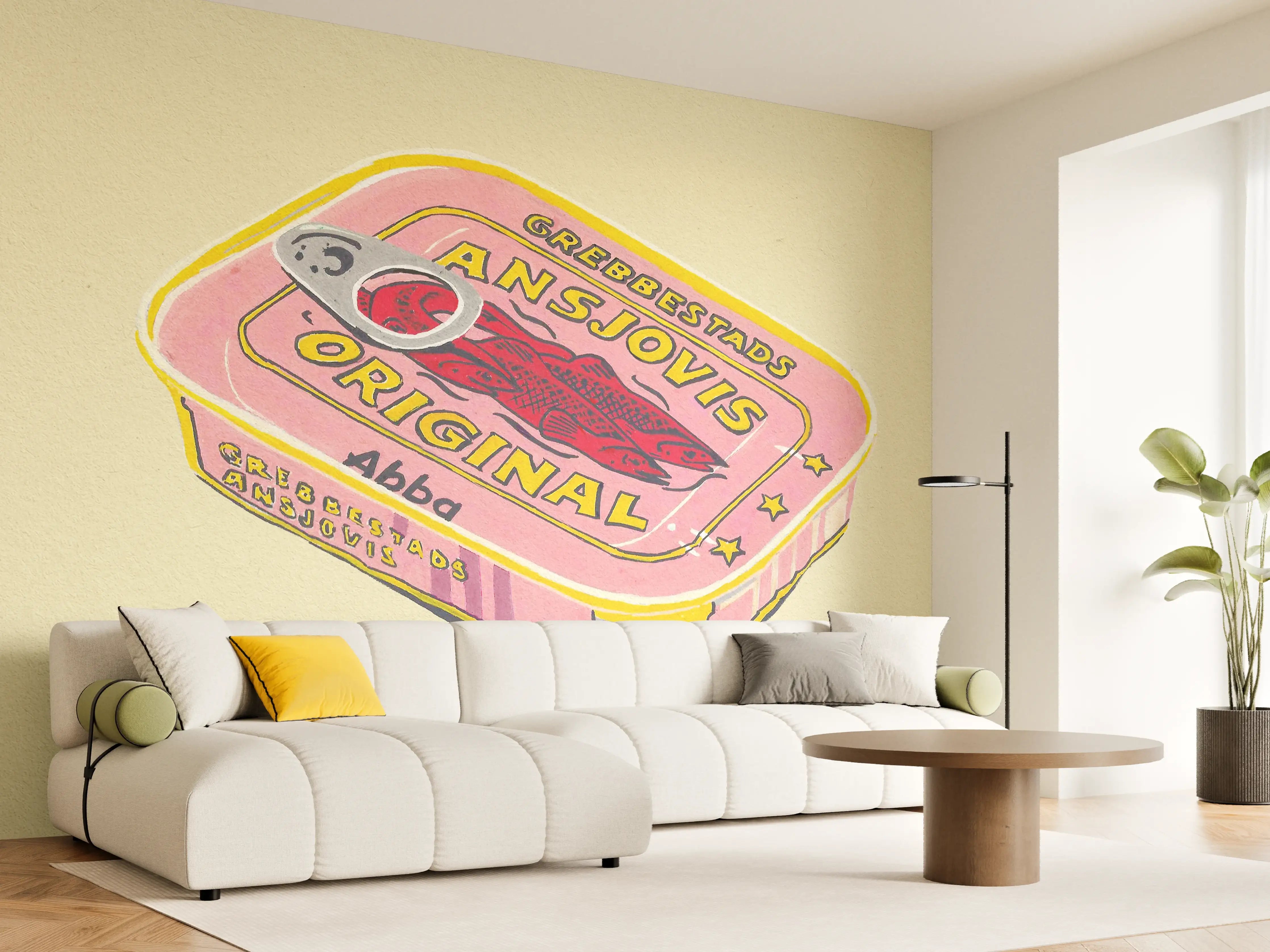 Wandverkleidung Wohnzimmer - Abba Ansjovis