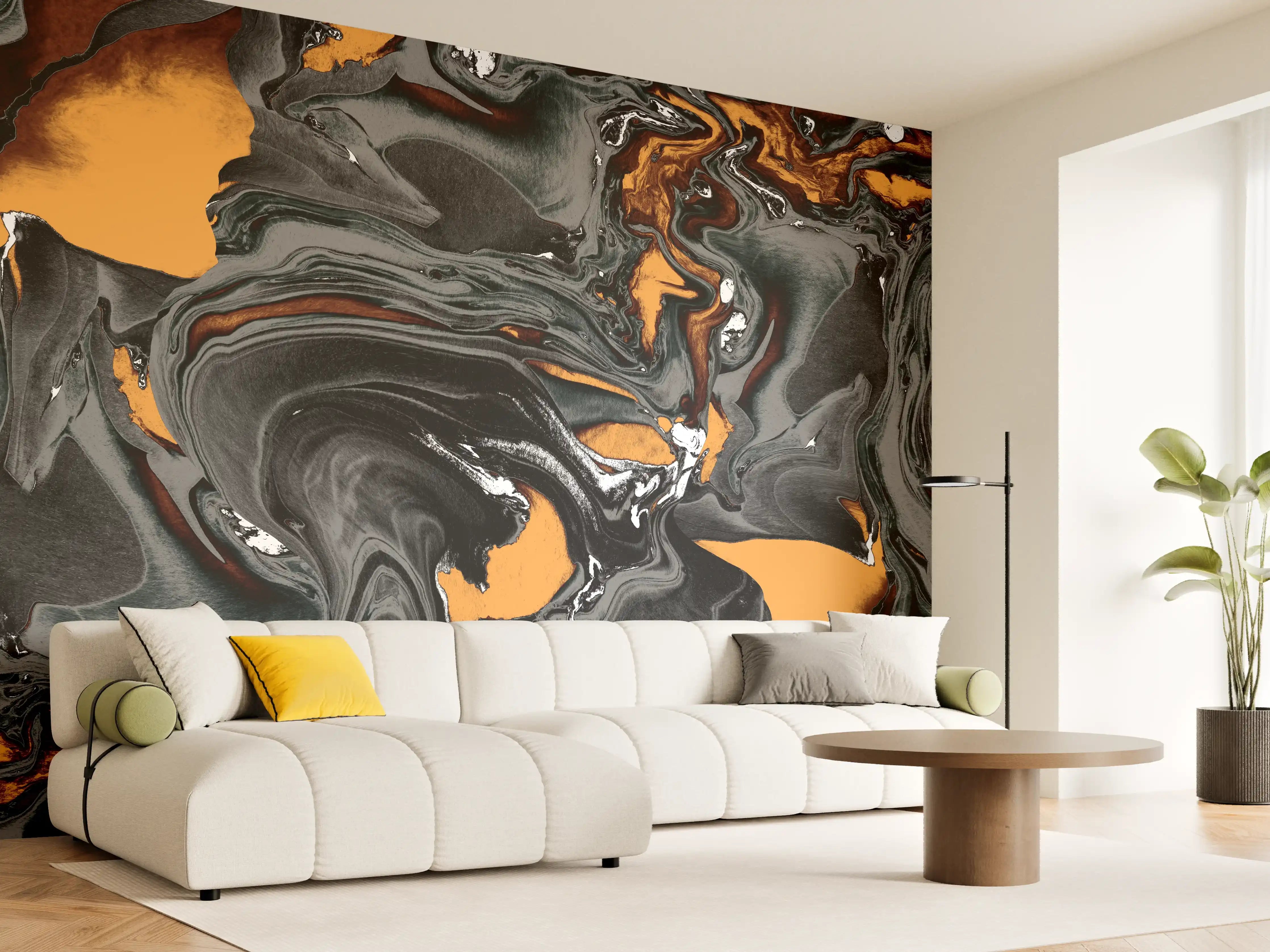 Wandverkleidung Wohnzimmer - Abstrakter Kunsthintergrund
