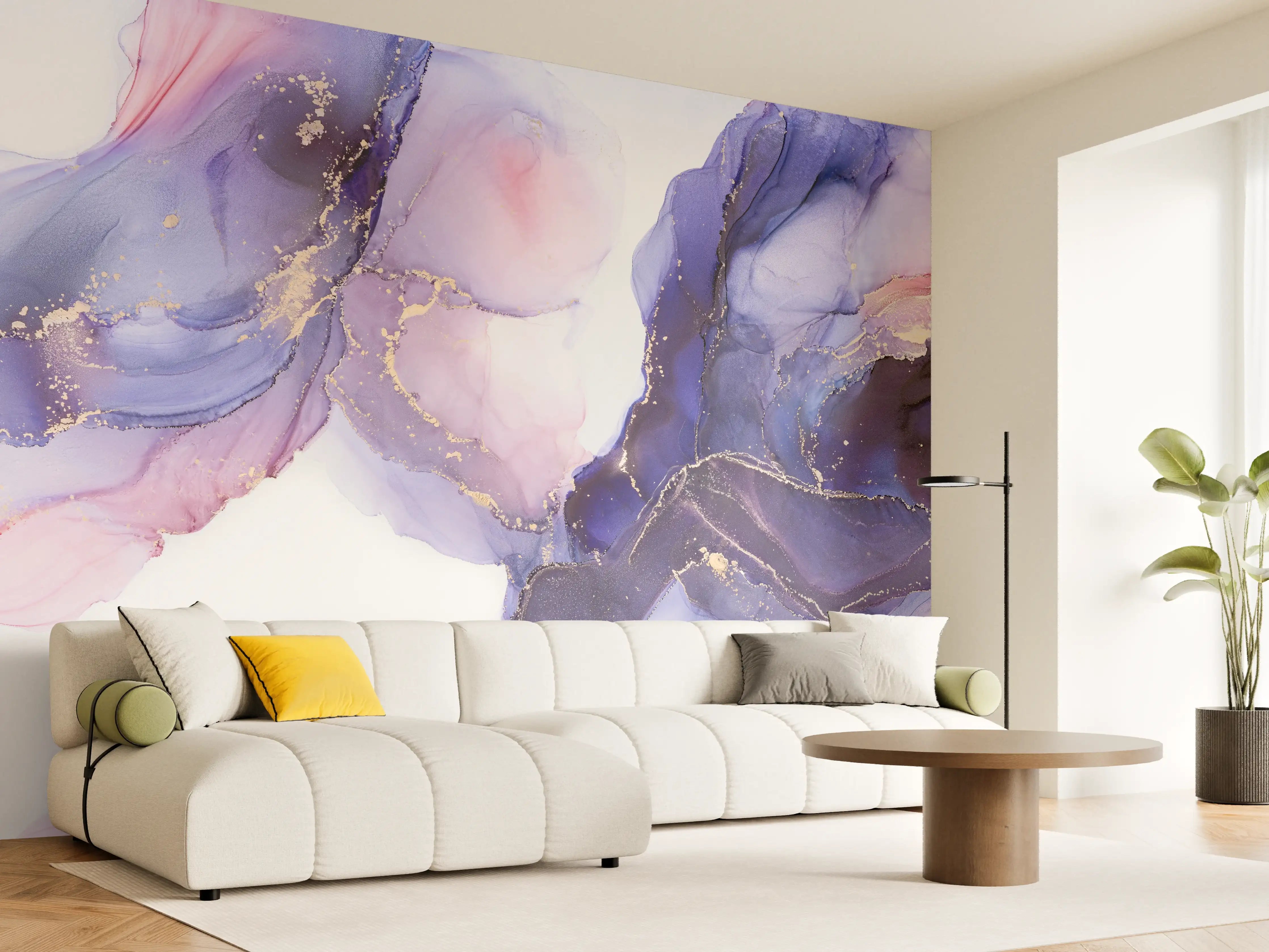 Wandverkleidung Wohnzimmer - Abstraktes Kunstwerk - Öl Malerei