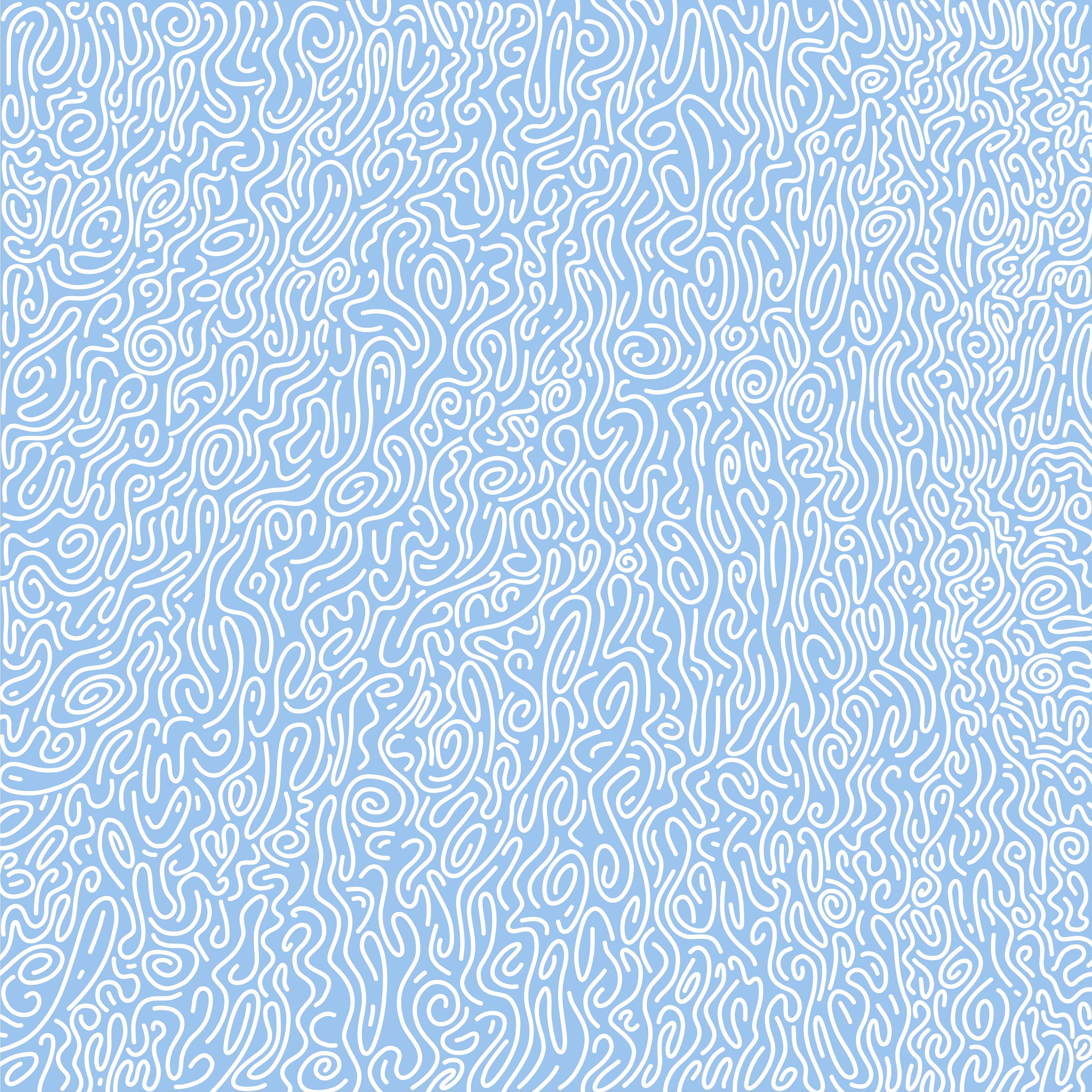 Wandverkleidung Wohnzimmer-Abstraktes, modernes Muster in Blau und Weiß