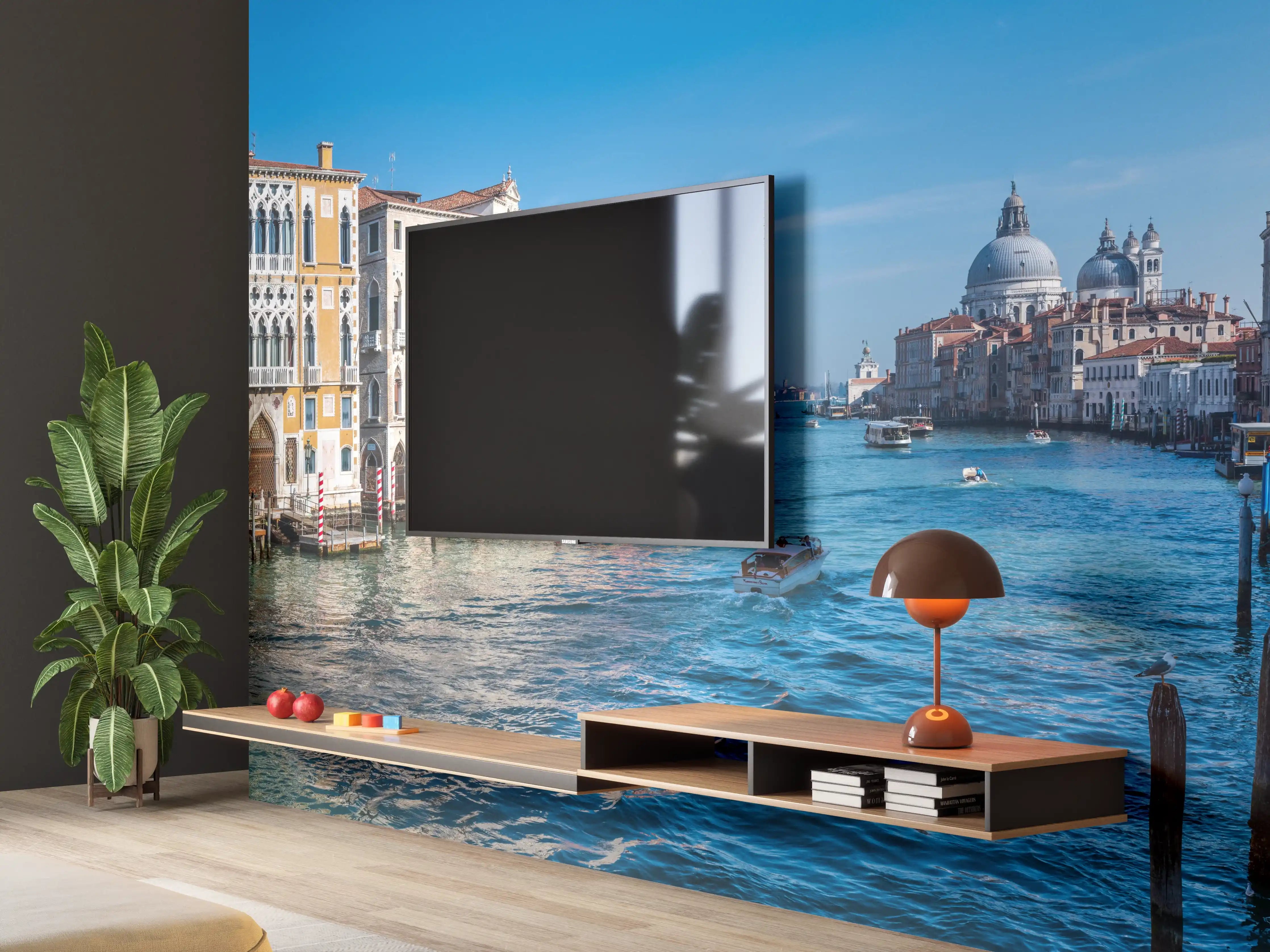 Wandverkleidung Wohnzimmer - Accademia Brücke Venedig