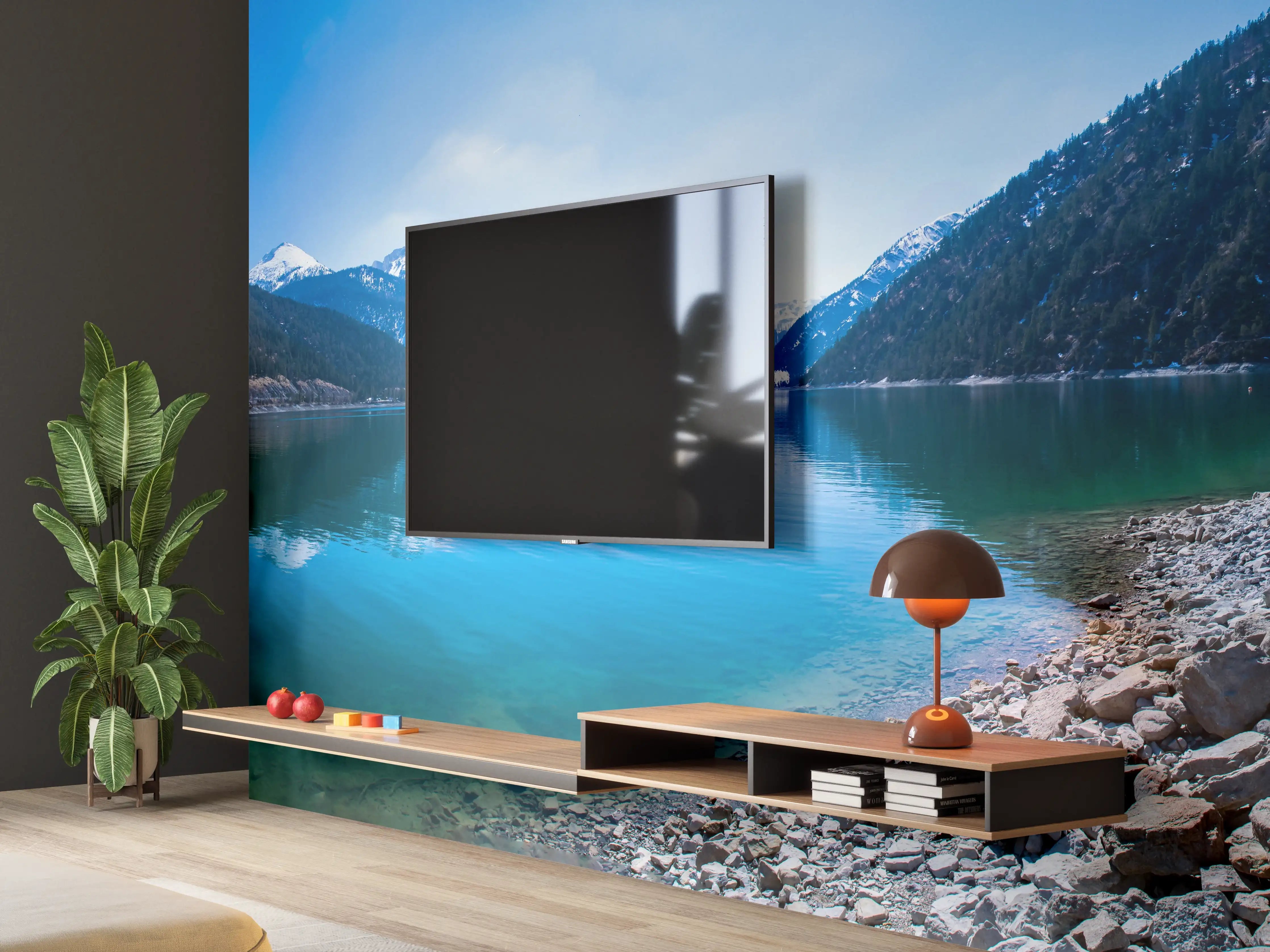 Wandverkleidung Wohnzimmer - Achensee in Österreich