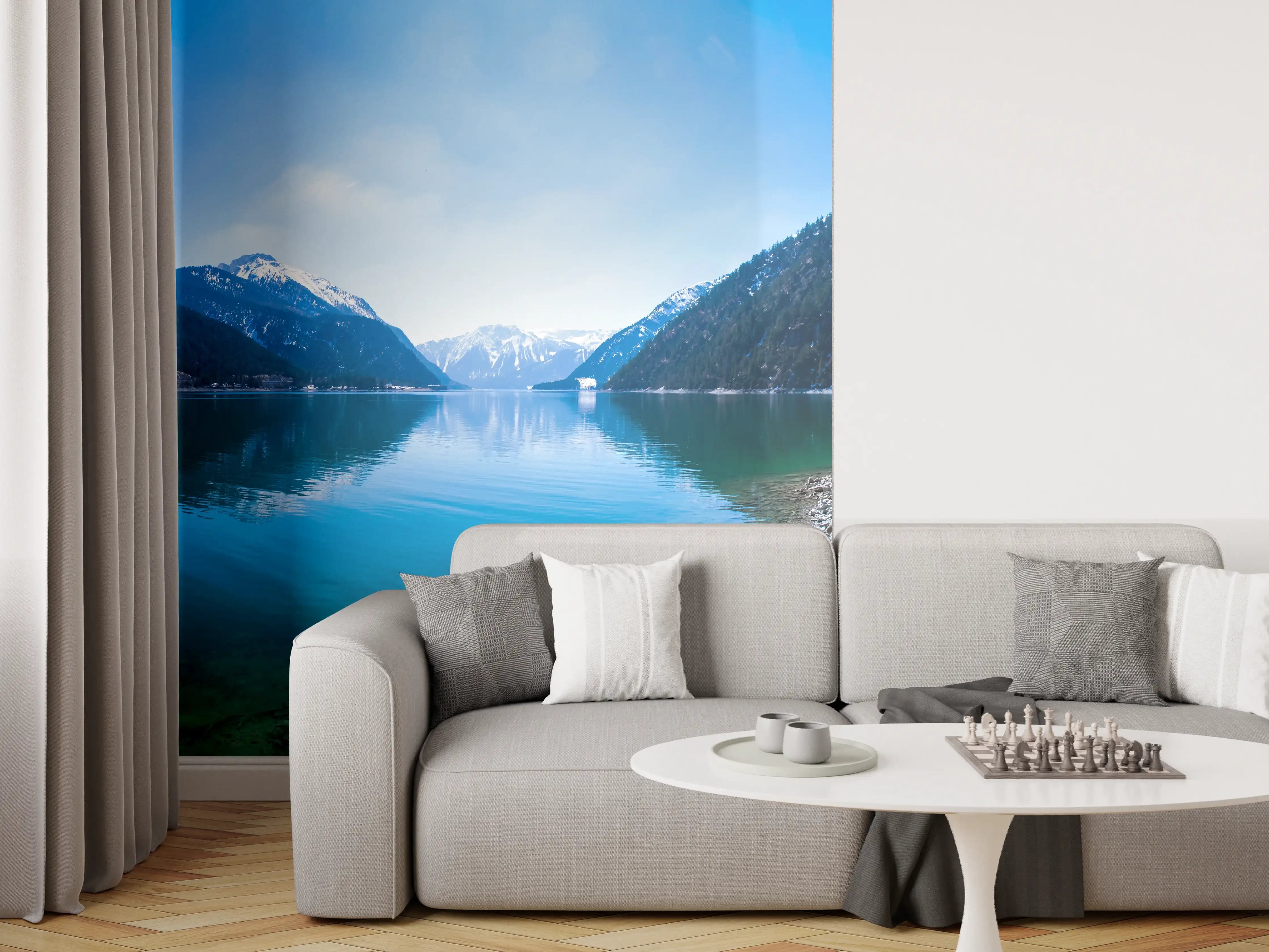 Wandverkleidung Wohnzimmer - Achensee in Österreich