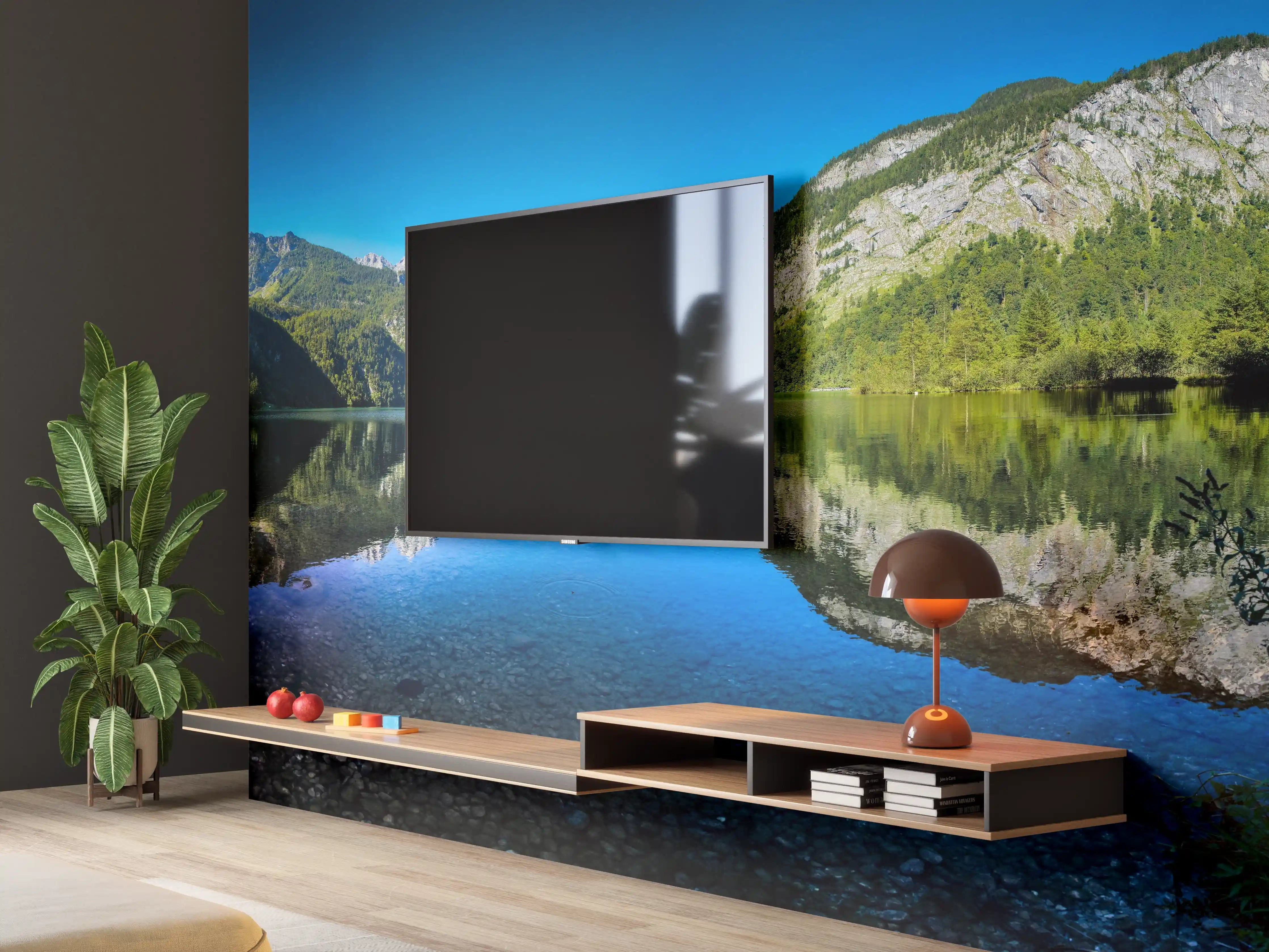 Wandverkleidung Wohnzimmer - Alpen Königsee Österreich
