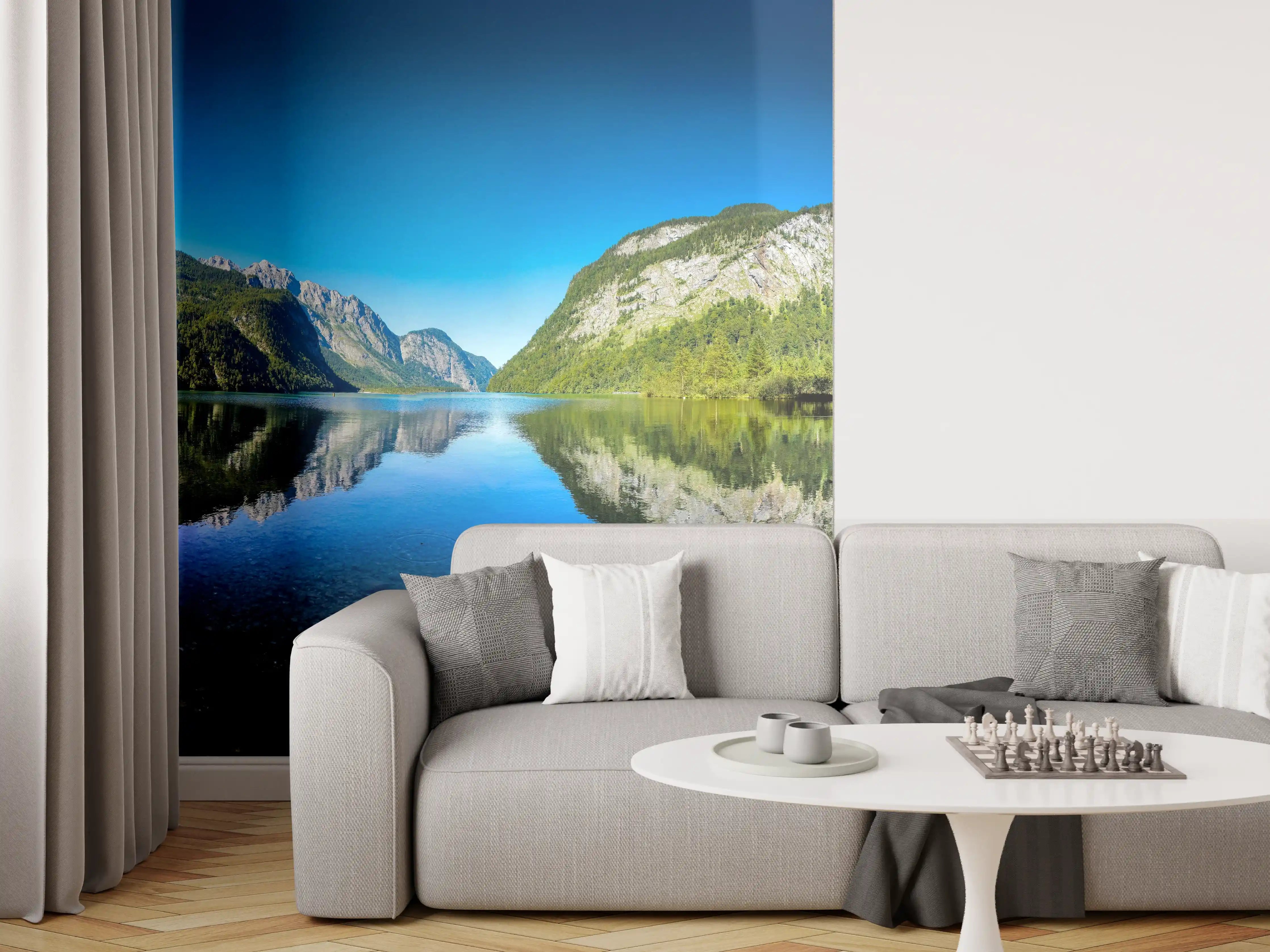 Wandverkleidung Wohnzimmer - Alpen Königsee Österreich