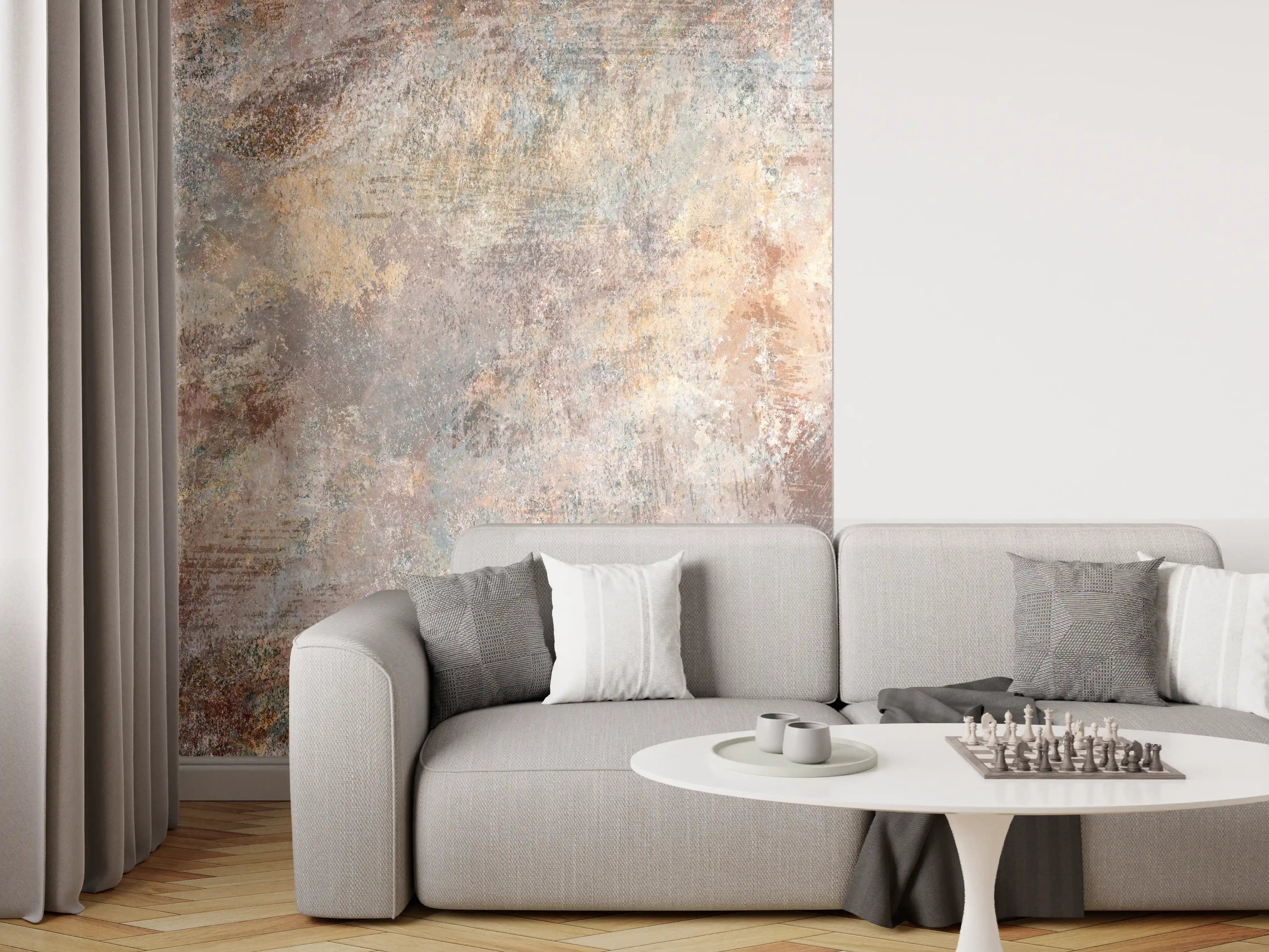 Wandverkleidung Wohnzimmer - Alte Steinoberfläche