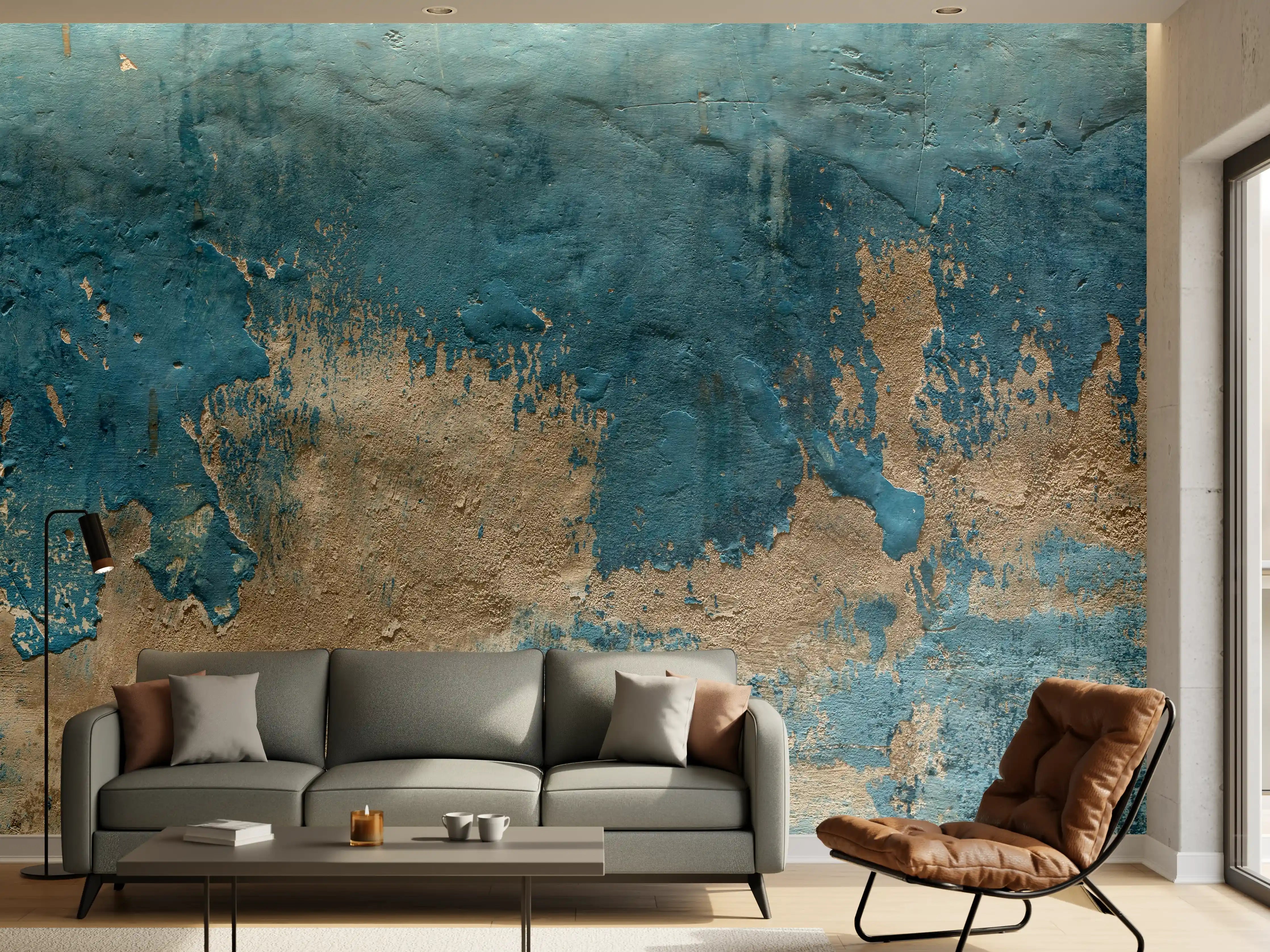 Wandverkleidung Wohnzimmer - Alte Wand mit kaputtem Putz