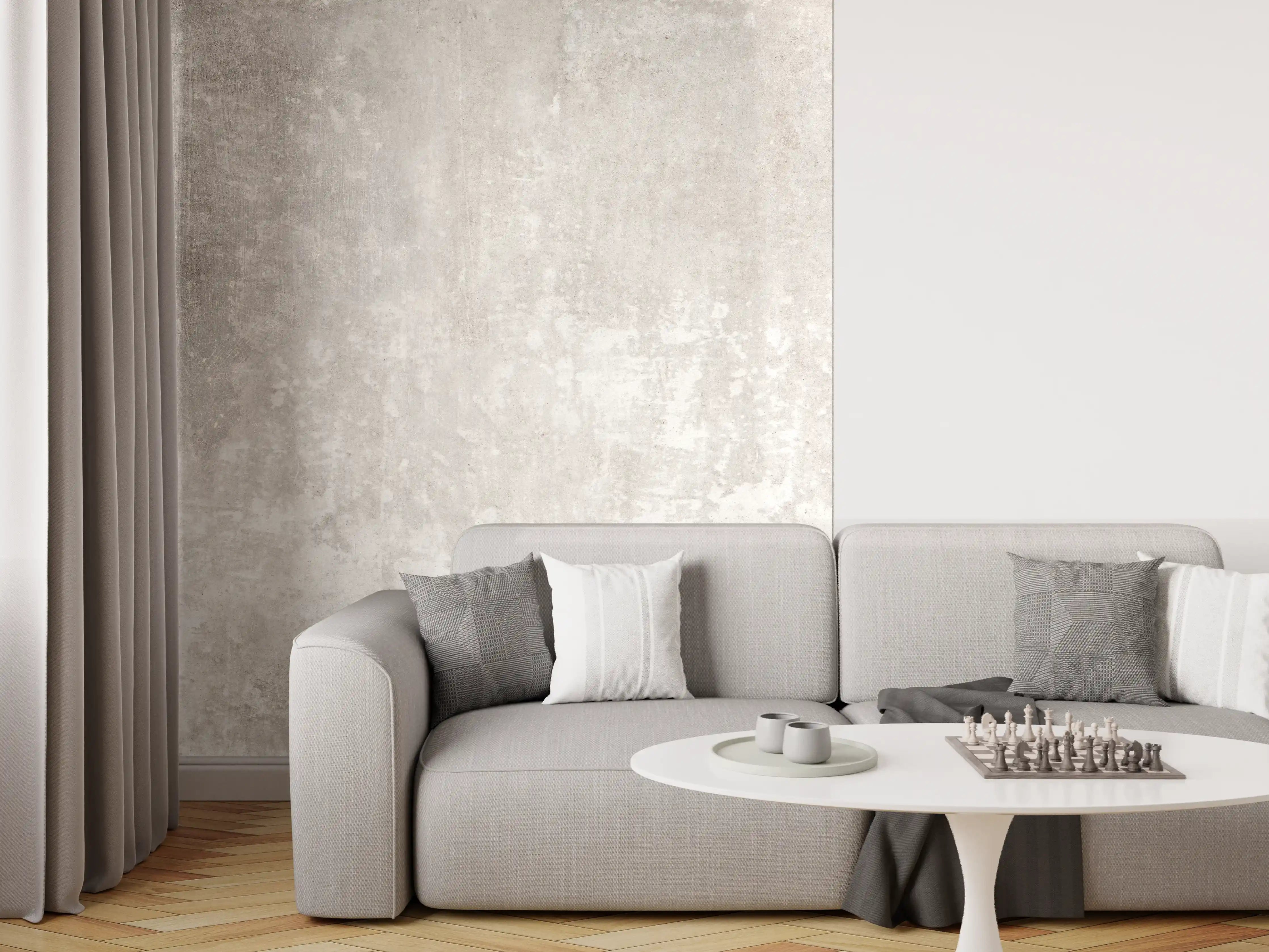 Wandverkleidung Wohnzimmer - Alte Zementwandstruktur