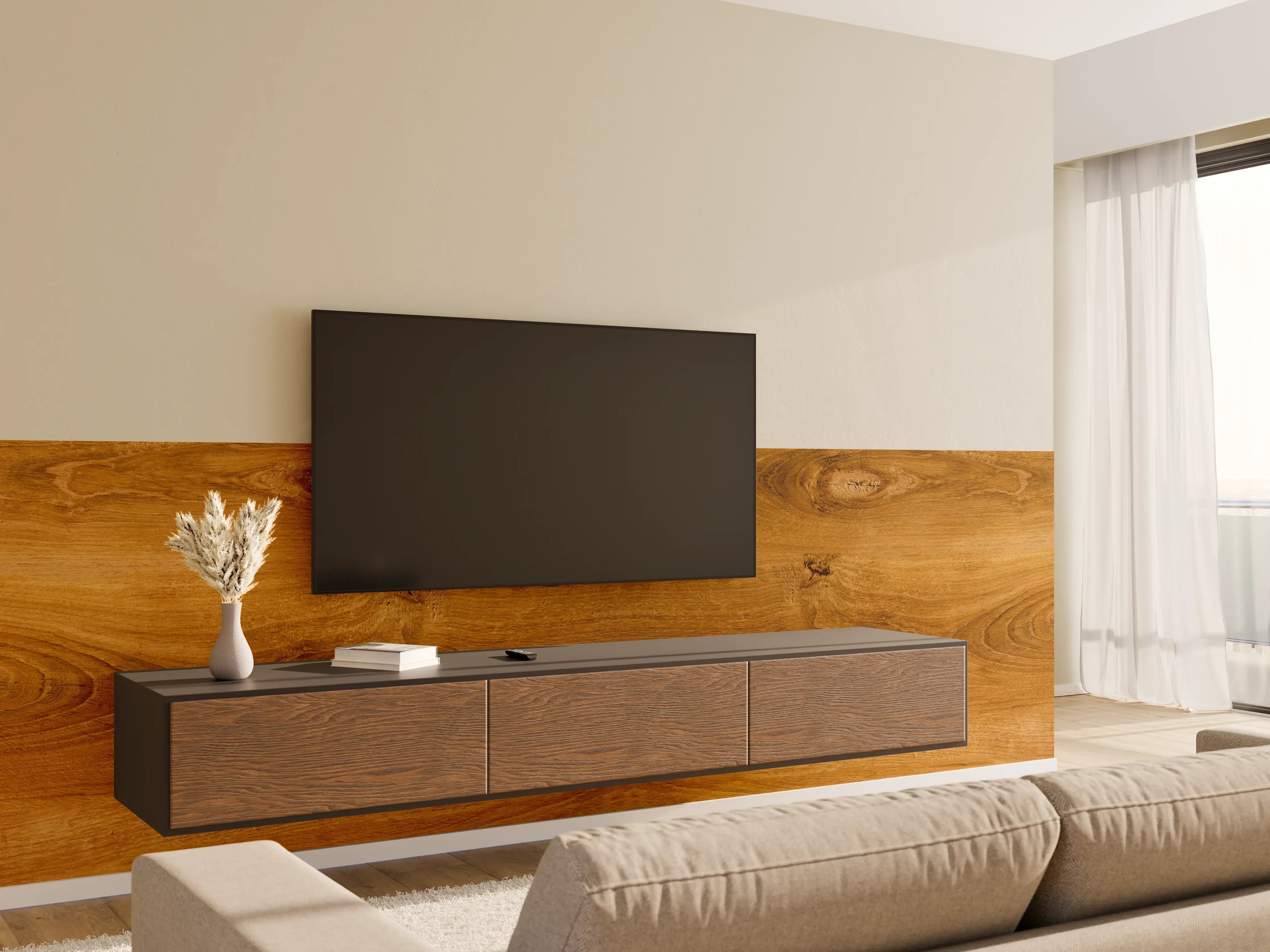 Wandverkleidung Wohnzimmer - Altes rustikales Holz Textur