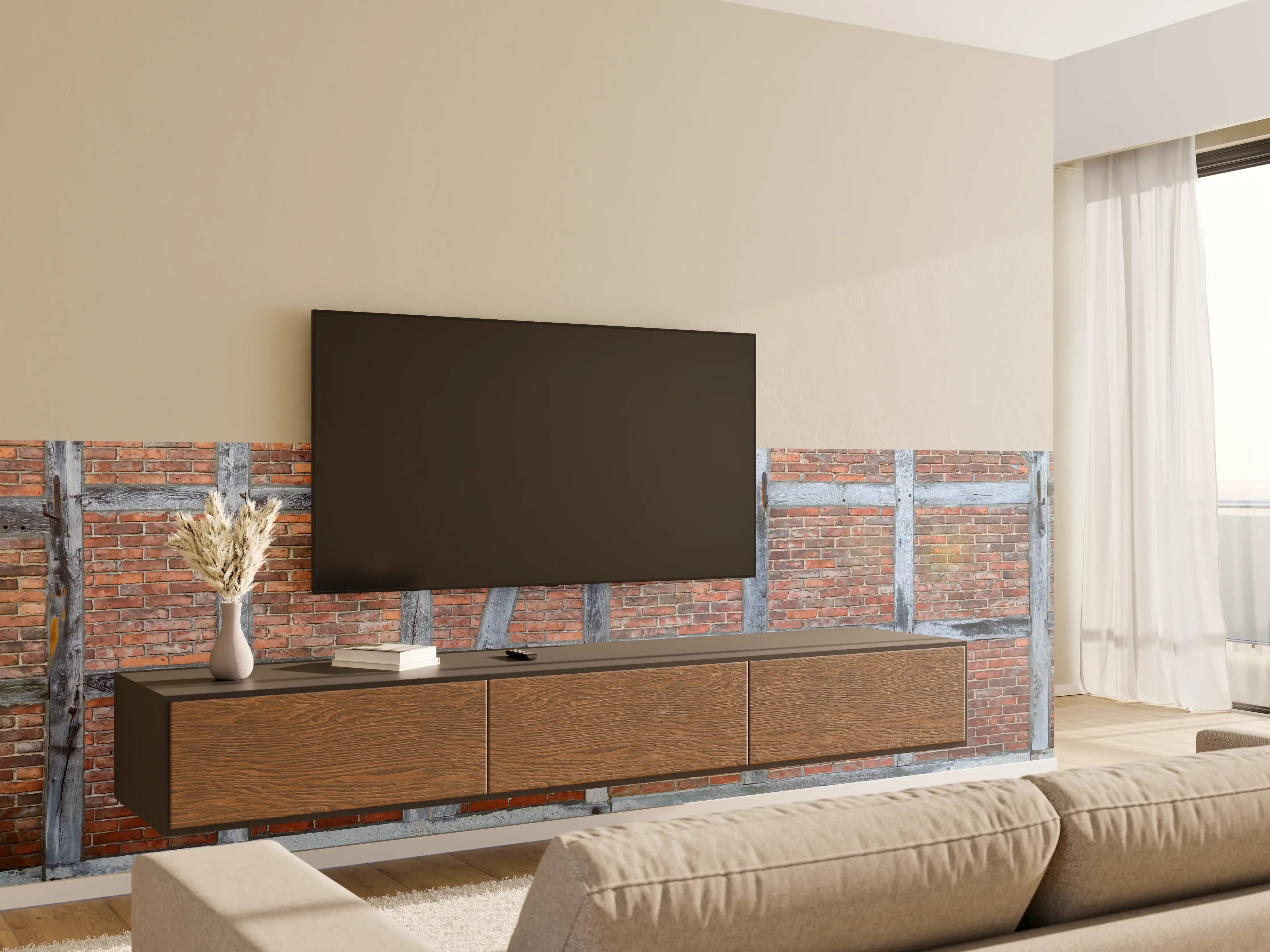 Wandverkleidung Wohnzimmer - Altmodische Wand aus Niedersachen