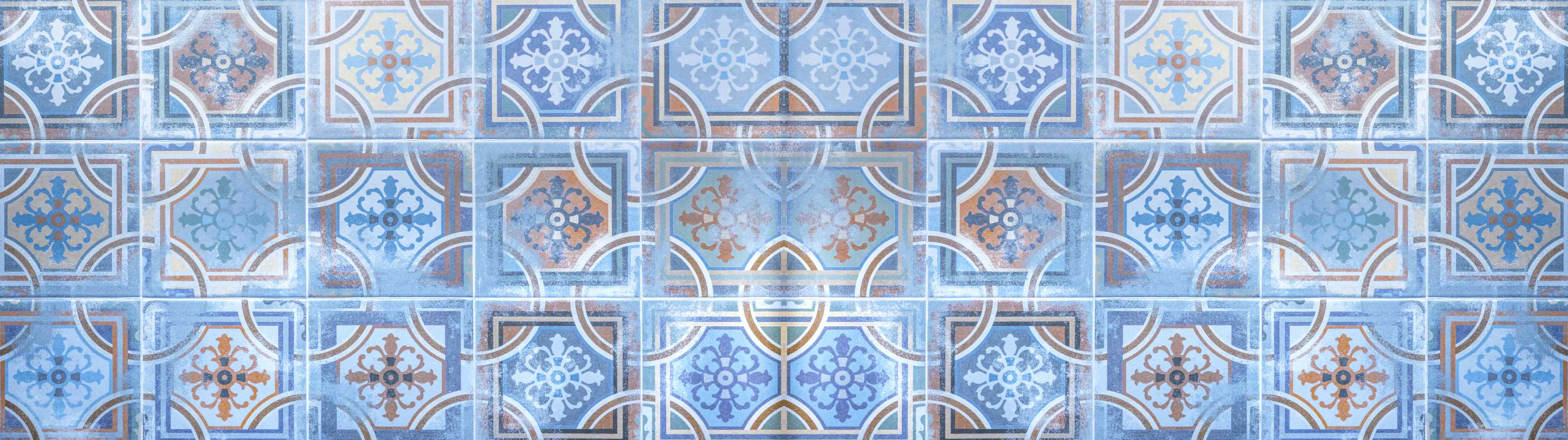 Wandverkleidung Wohnzimmer-Arabische Fliesen Textur