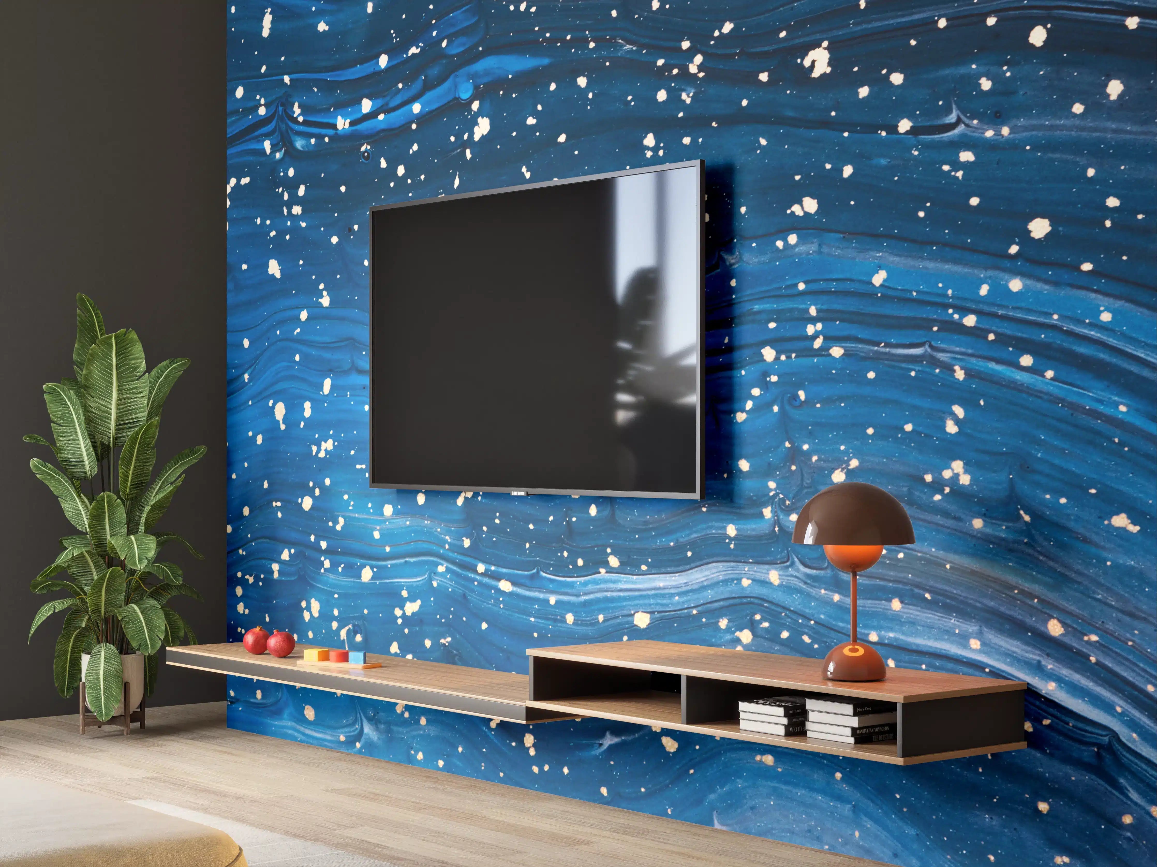 Wandverkleidung Wohnzimmer - Atemberaubendes Bild von Meereswellen