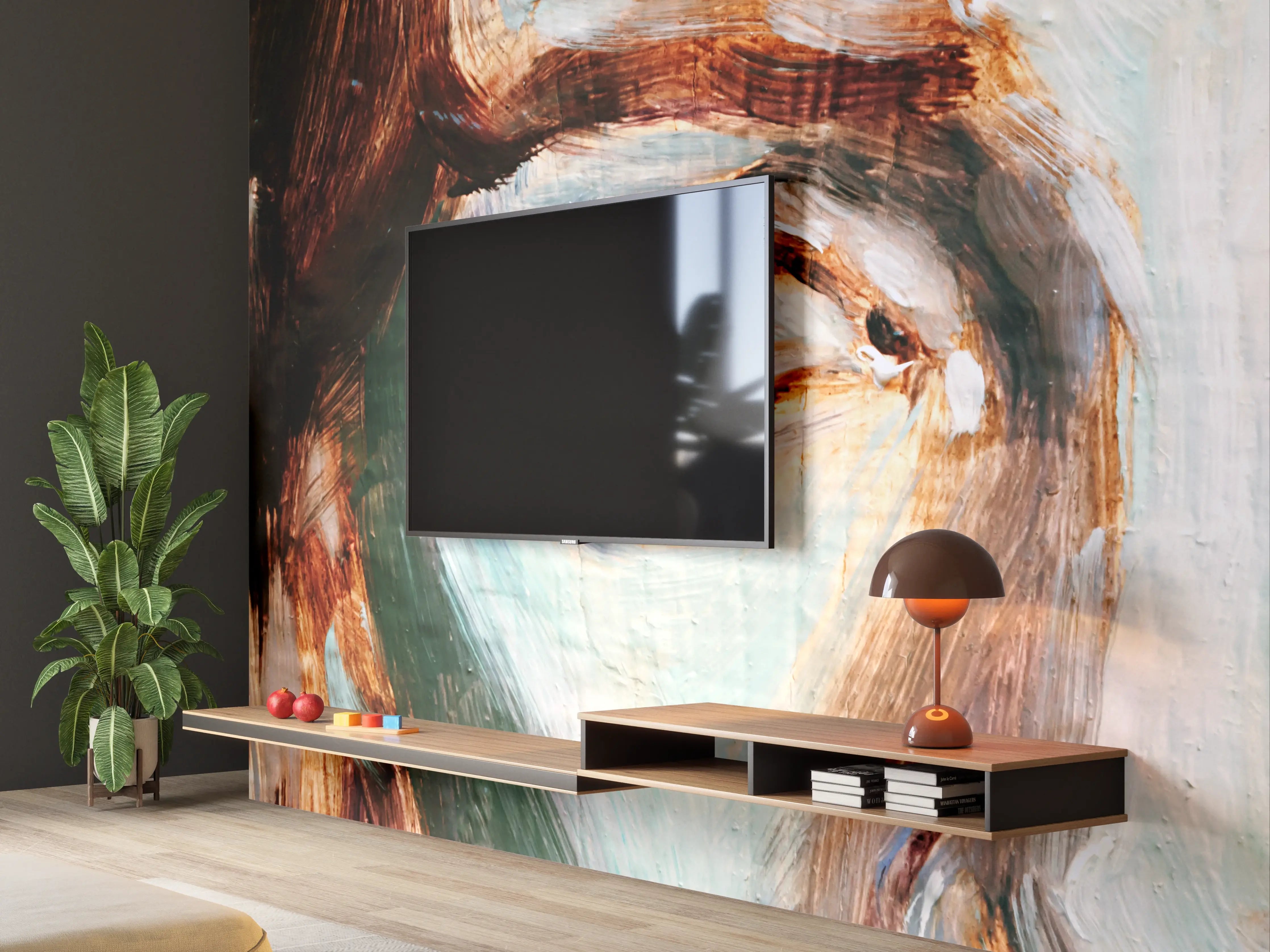 Wandverkleidung Wohnzimmer - Ausdrucksstarkes Porträt mit intensiven Augen