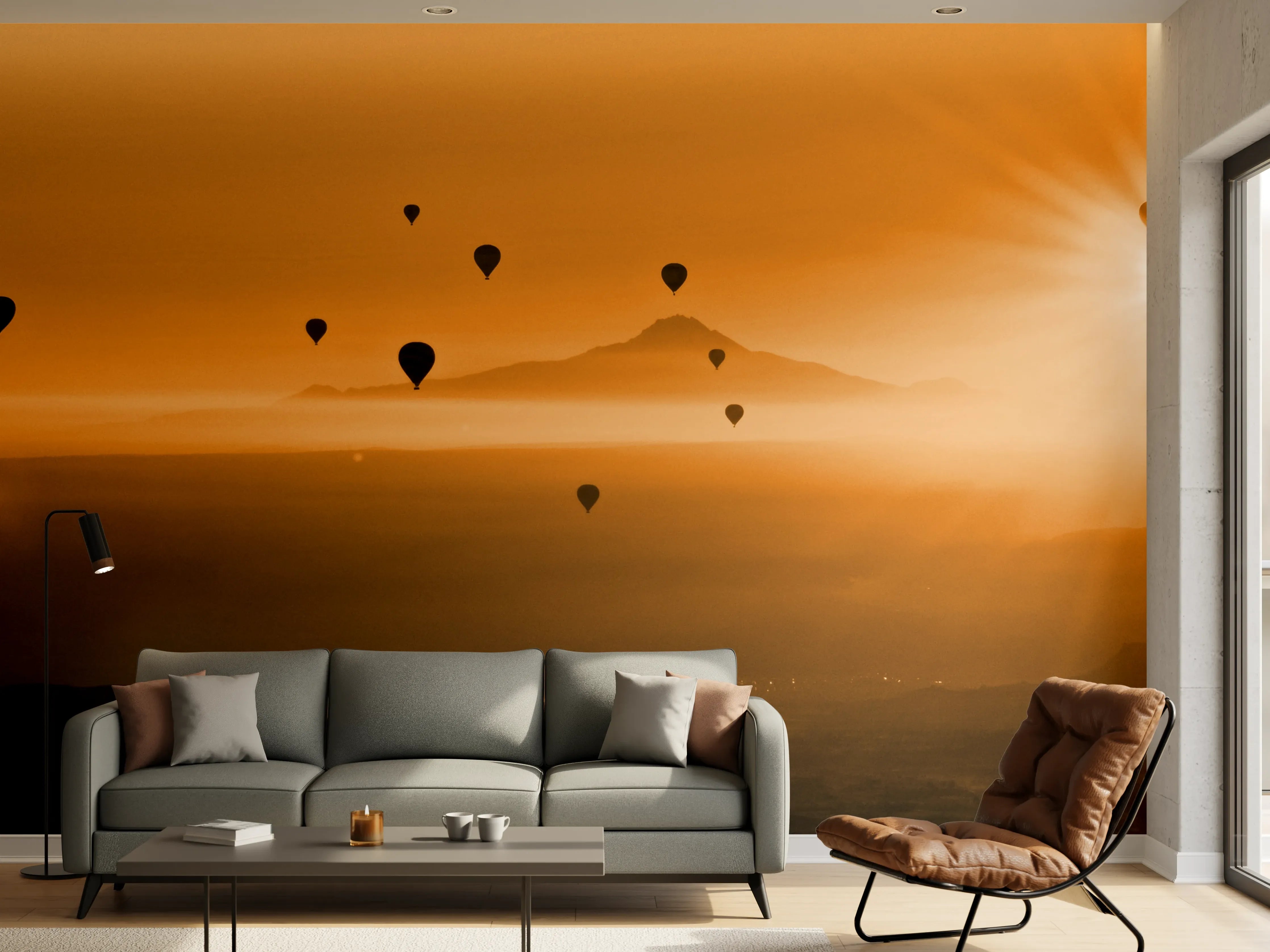 Wandverkleidung Wohnzimmer - Ballontour über Göreme - Kapadokien