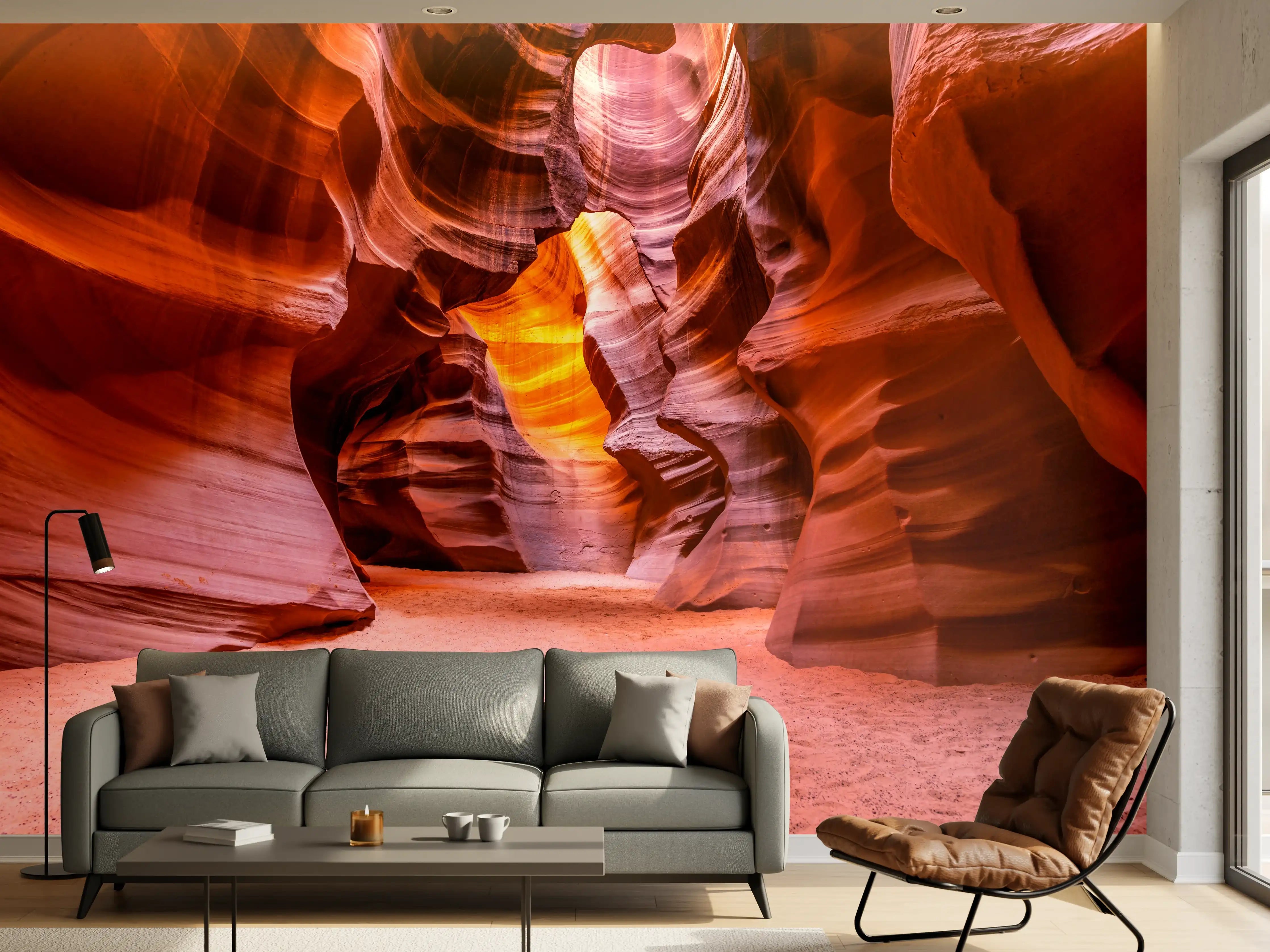 Wandverkleidung Wohnzimmer - Beeindruckende Felsformation im Antelope Canyon