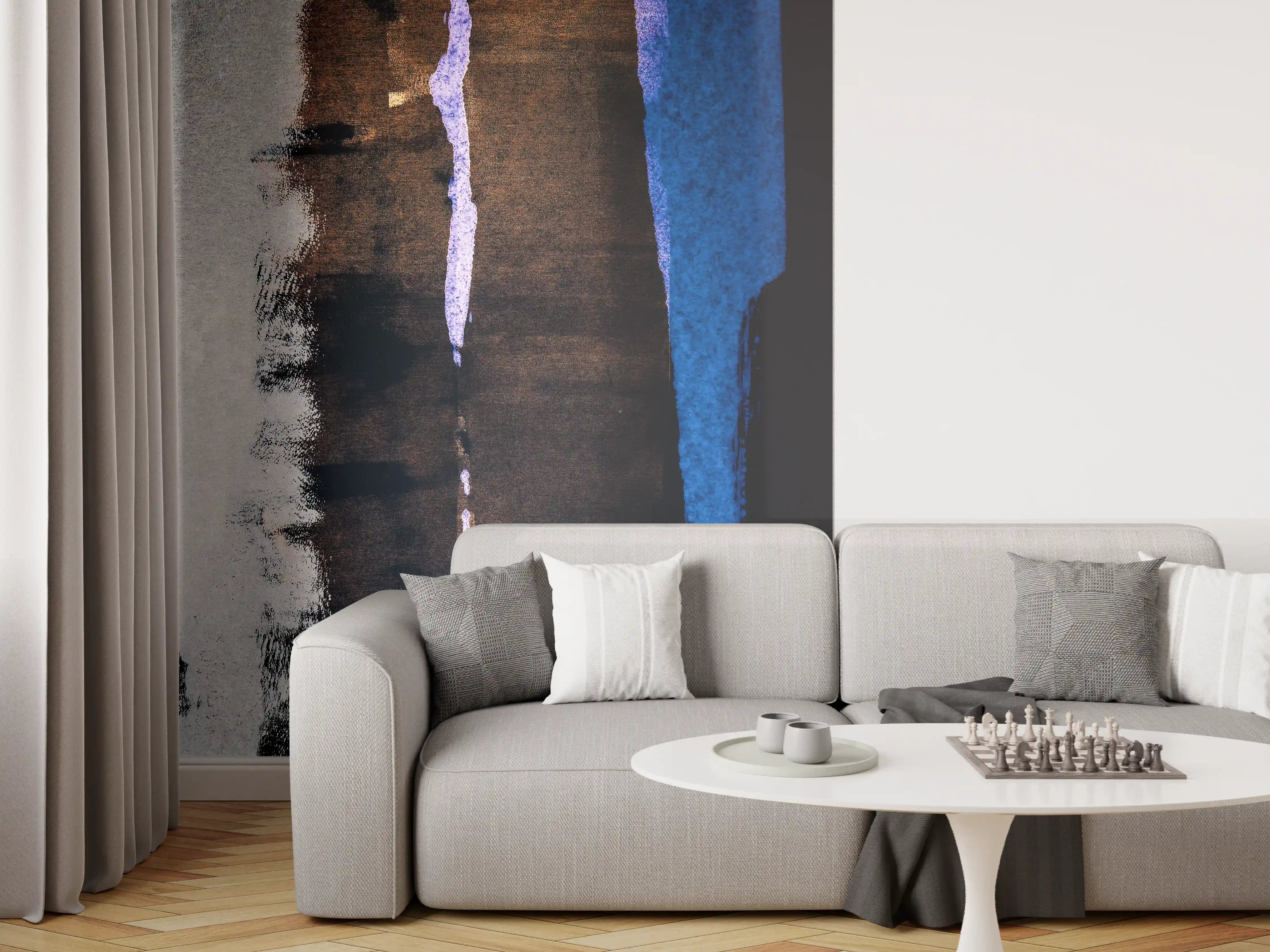 Wandverkleidung Wohnzimmer - Beeindruckendes Seelandschaftsbild bei Dämmerung