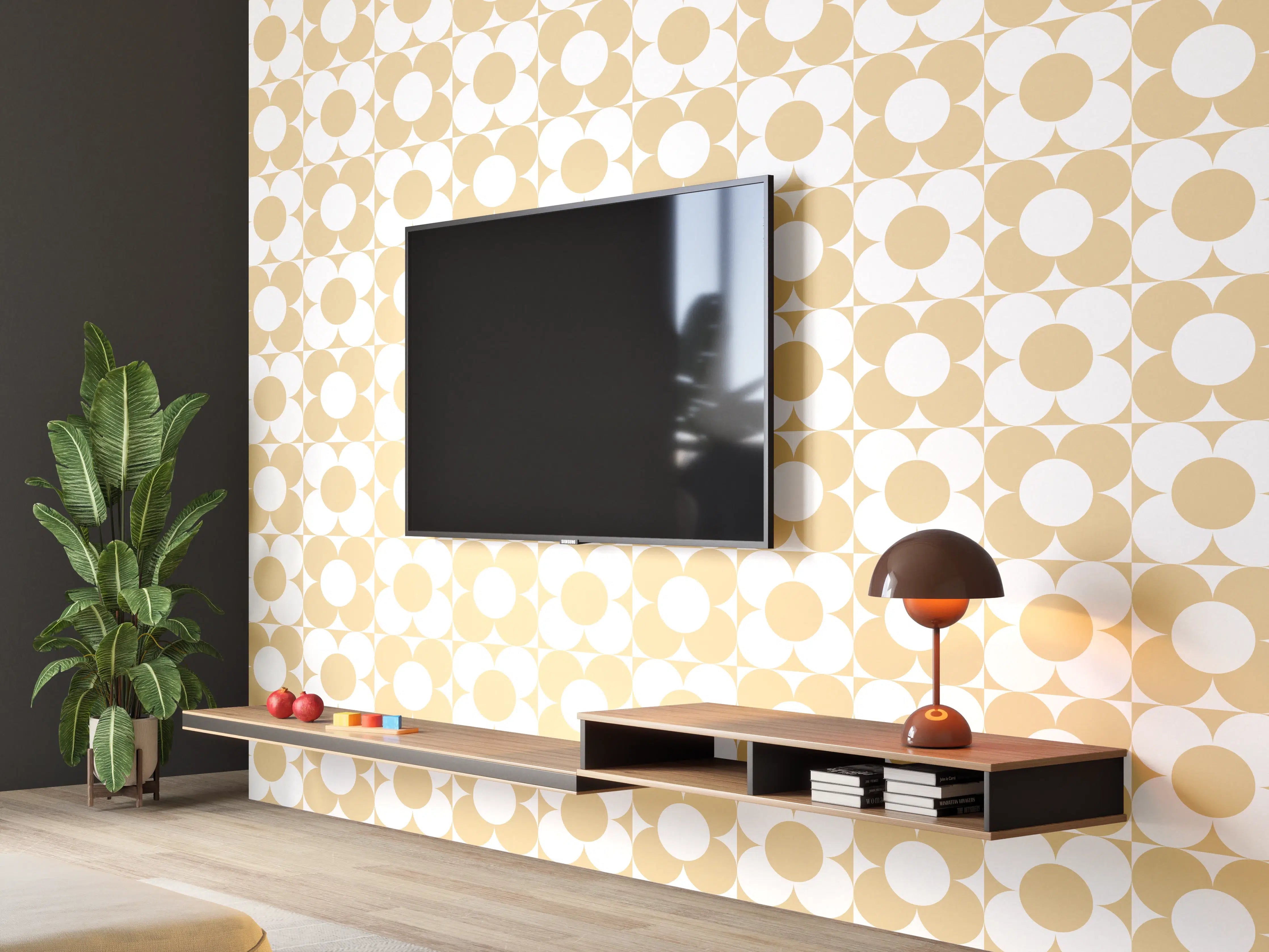 Wandverkleidung Wohnzimmer - Beige-Design für zeitlose Eleganz