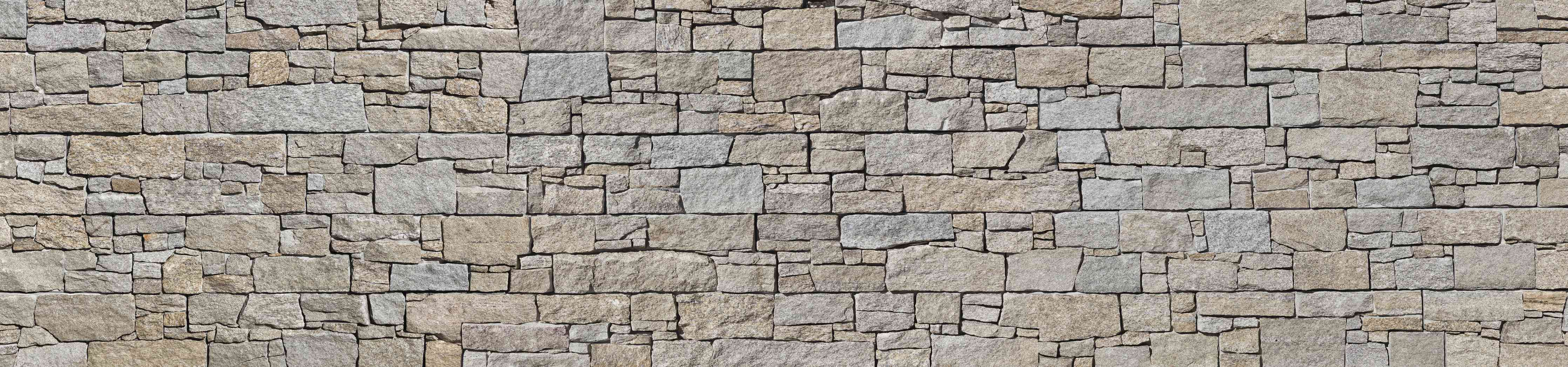 Wandverkleidung Wohnzimmer-Beige Natursteinmauer Struktur