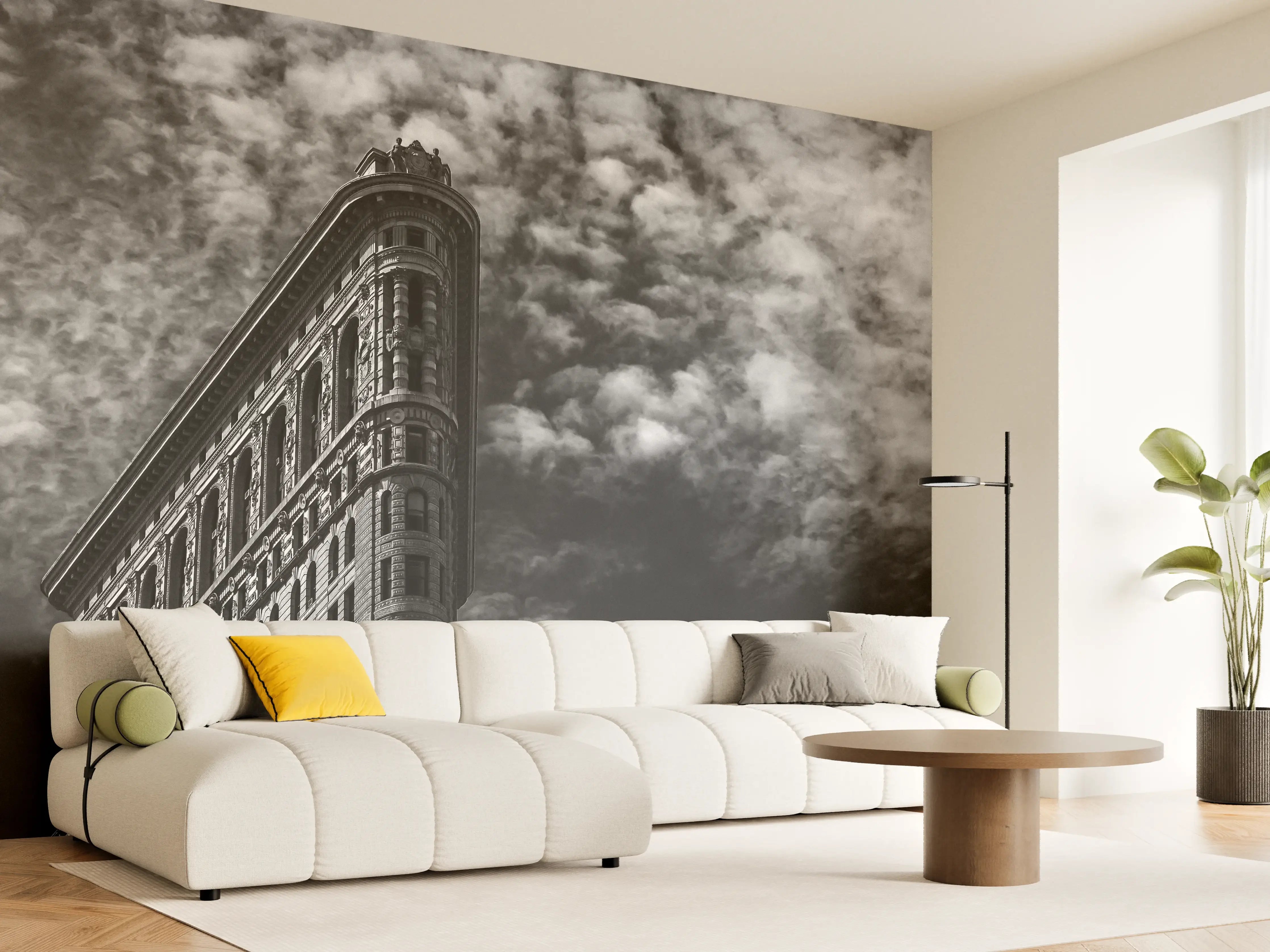 Wandverkleidung Wohnzimmer - Berühmtes Flariton Gebäude - NYC