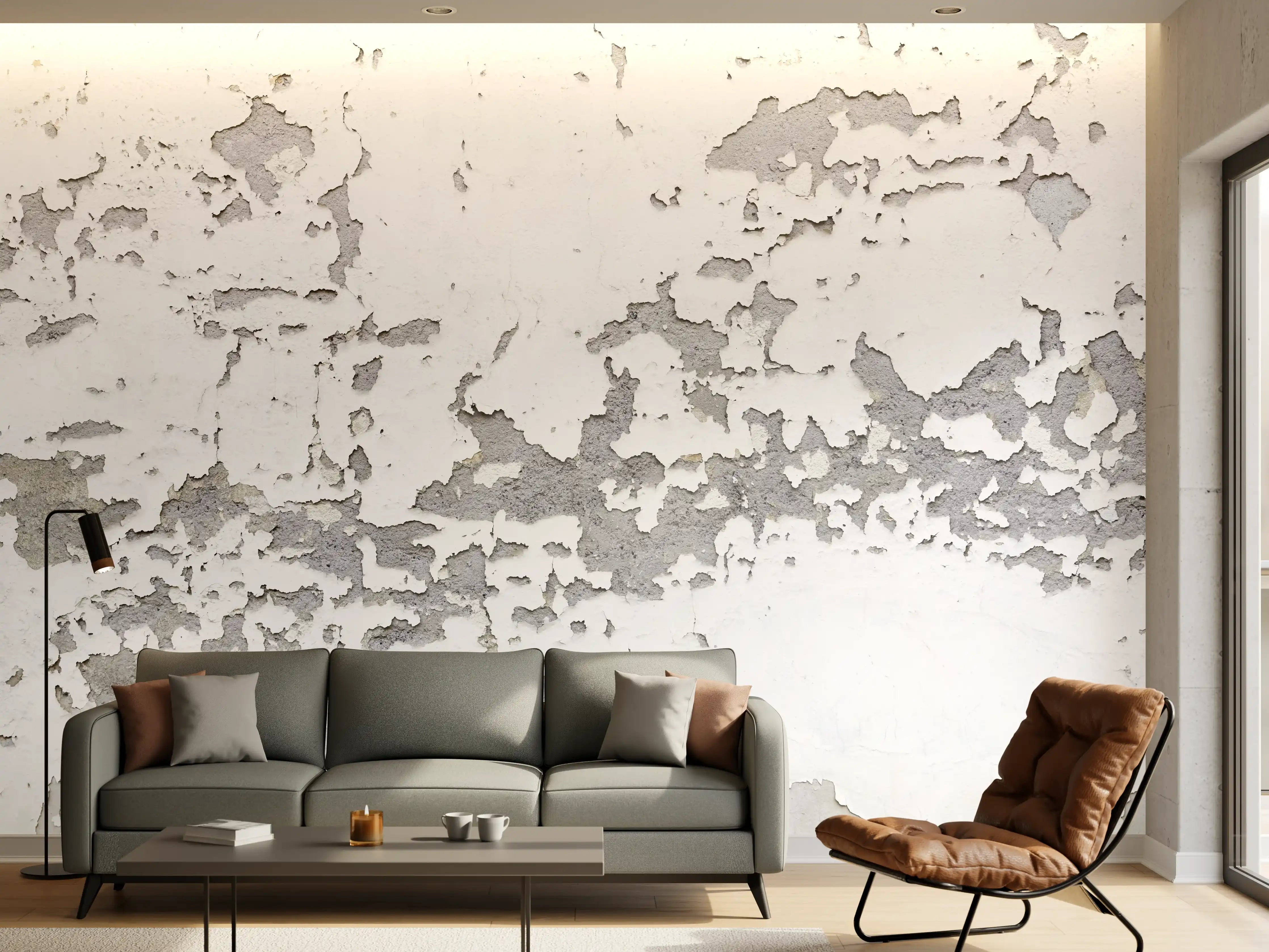Wandverkleidung Wohnzimmer - Beschädigte Wandstruktur