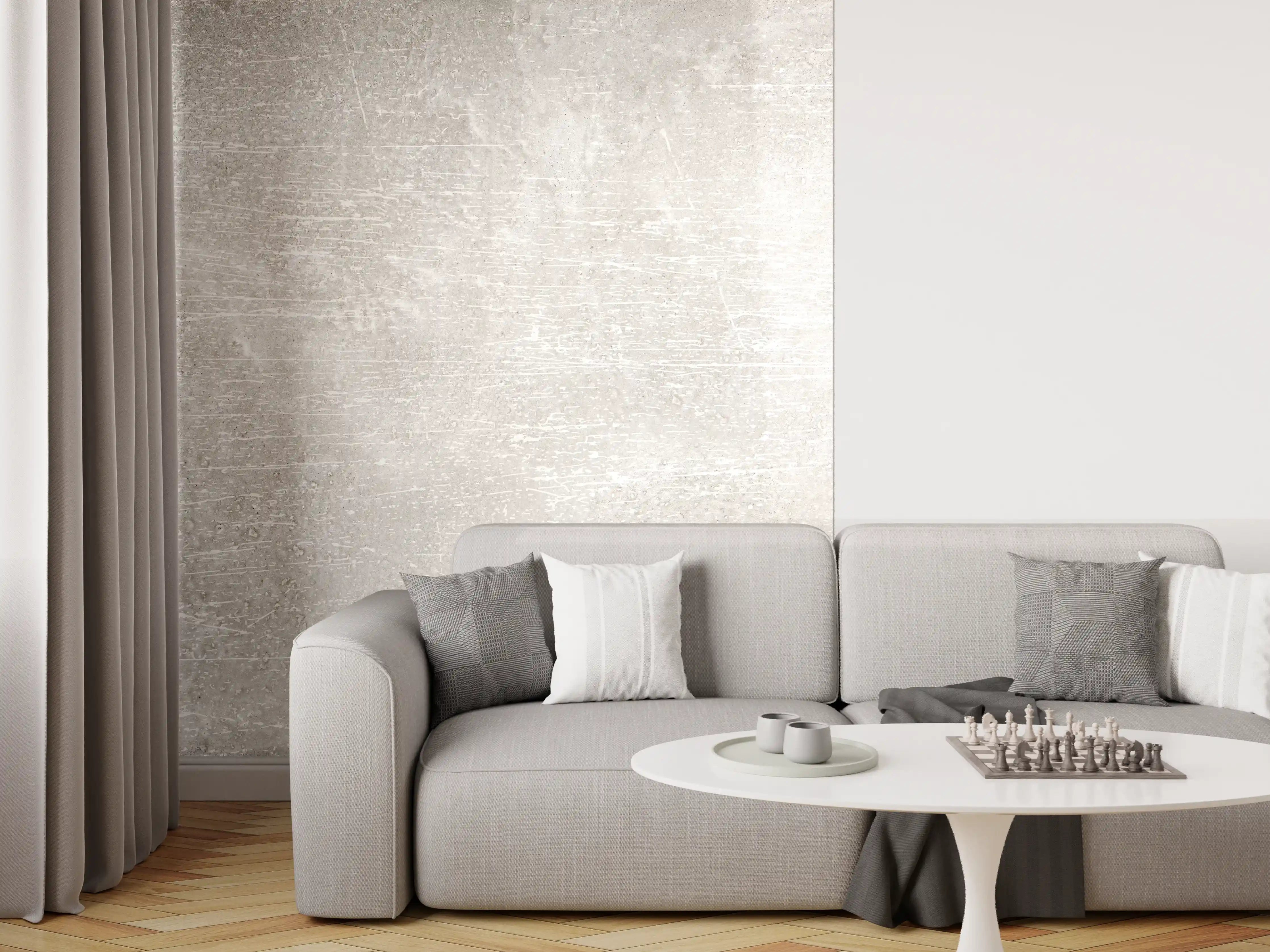 Wandverkleidung Wohnzimmer - Blanker Zement Hintergrund