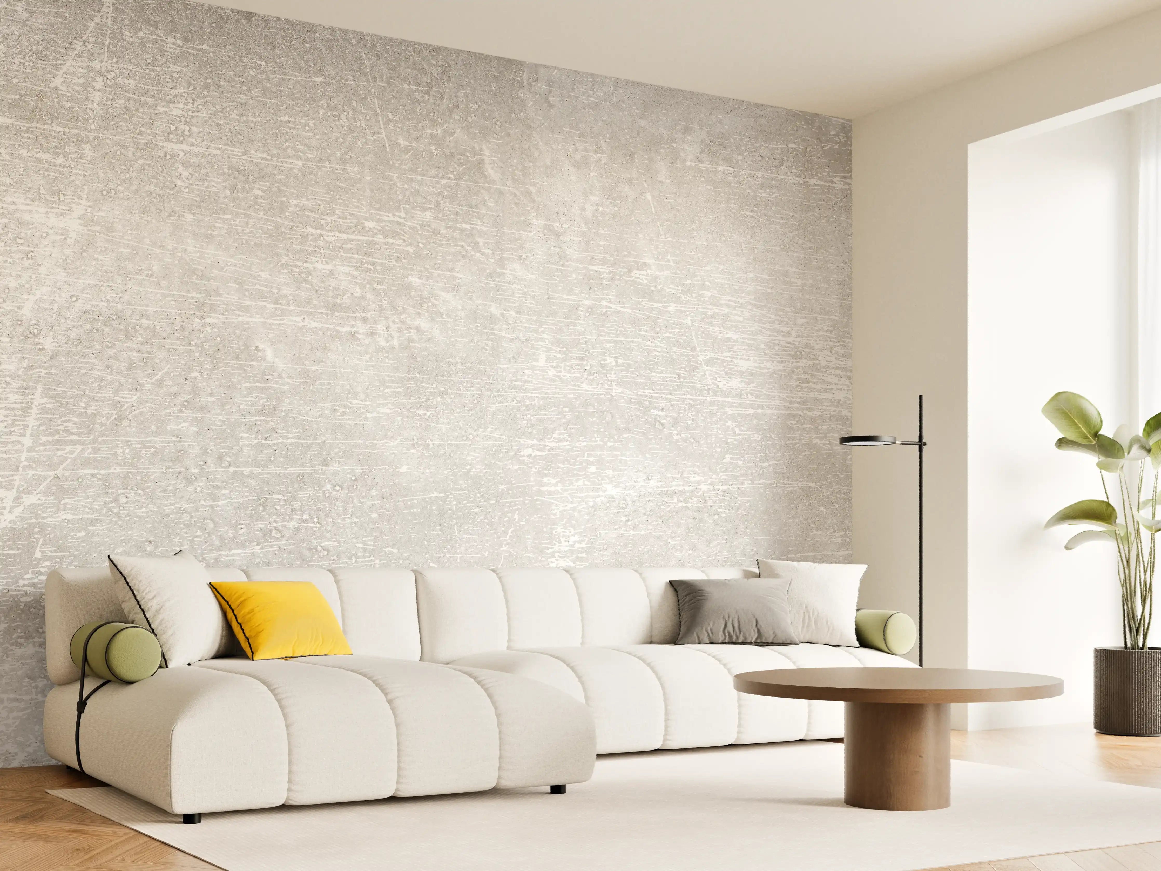 Wandverkleidung Wohnzimmer - Blanker Zement Hintergrund
