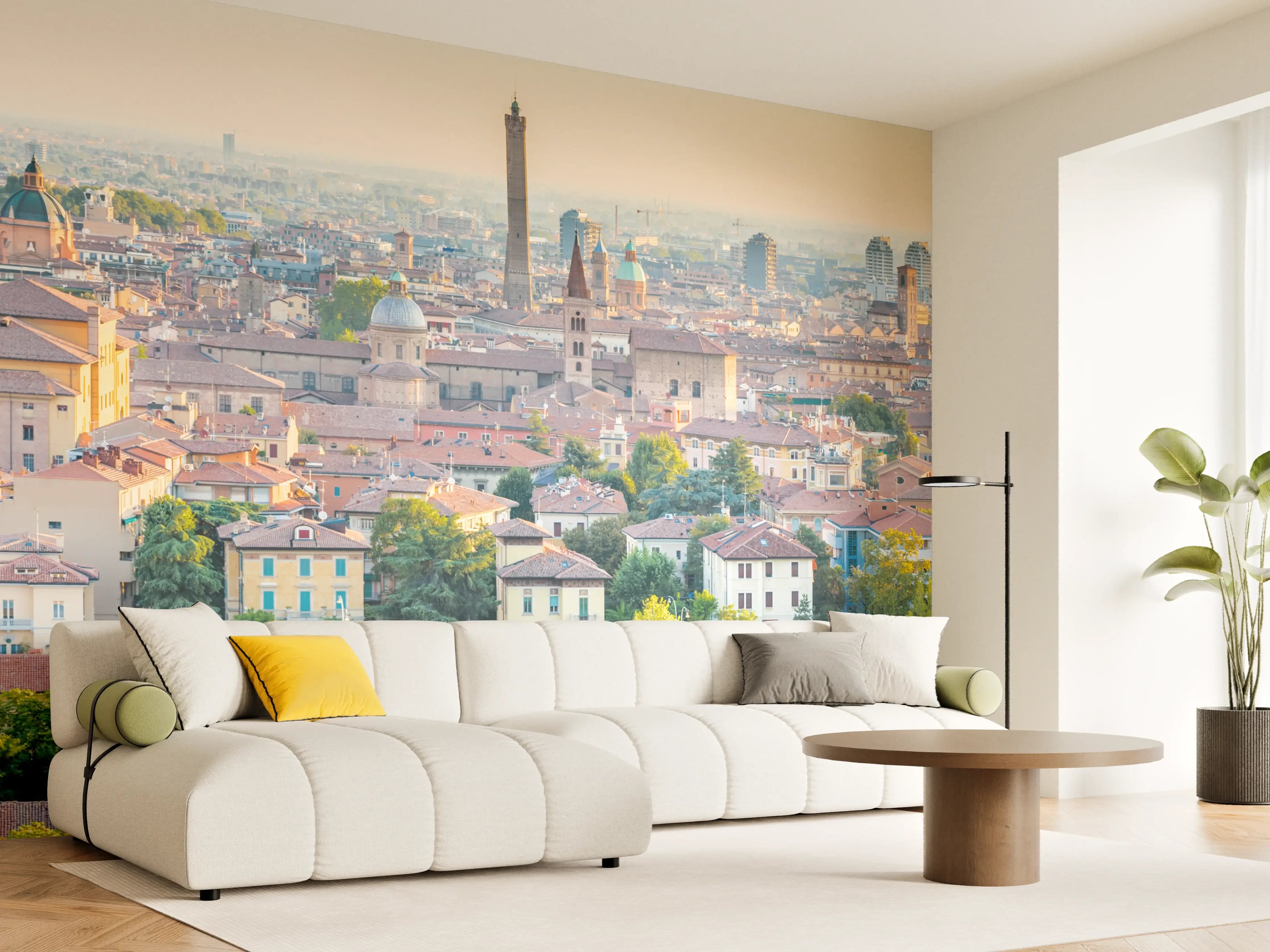 Wandverkleidung Wohnzimmer - Bologna Dämmerung Dachlandschaft