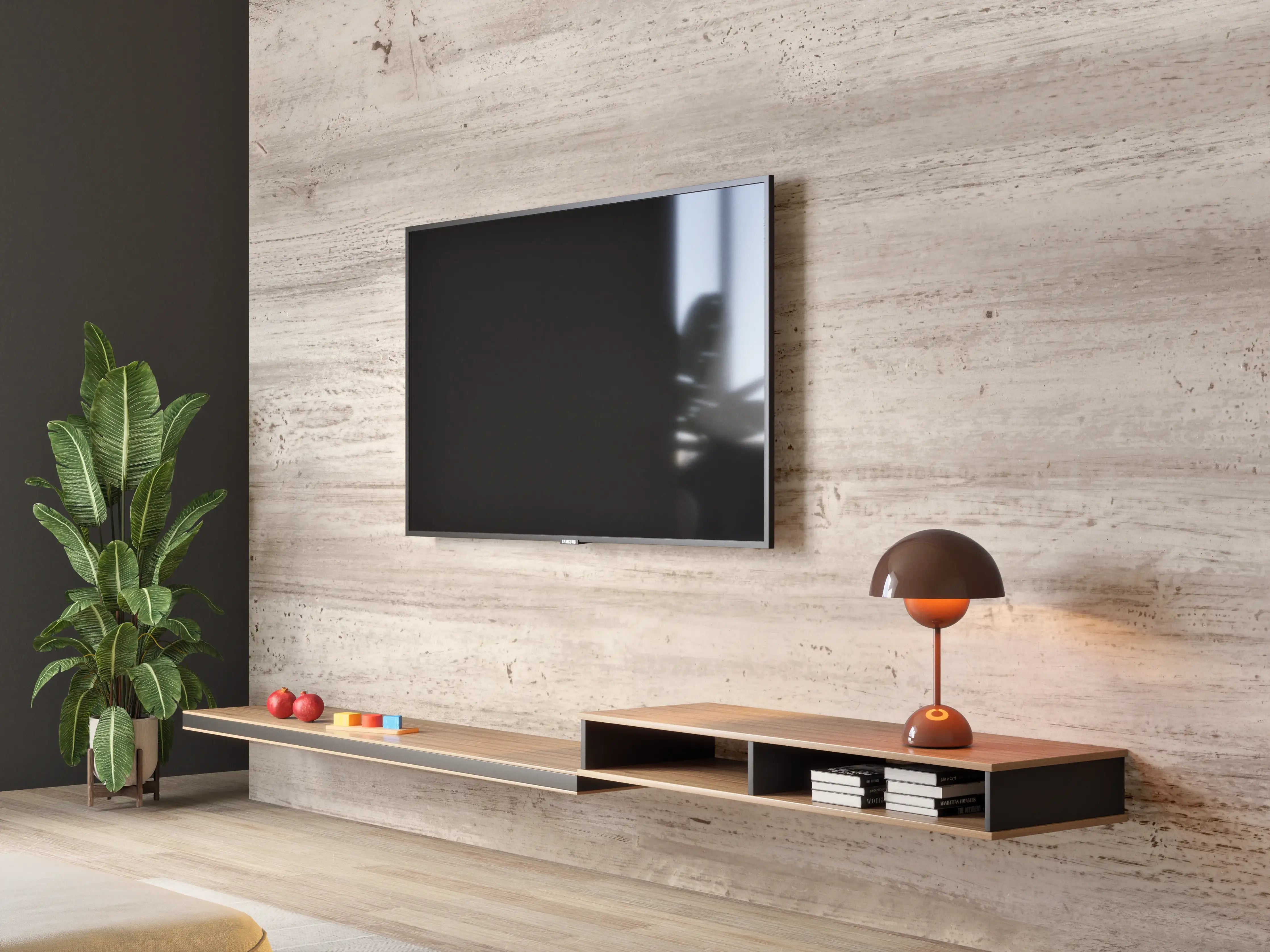 Wandverkleidung Wohnzimmer - Bräunliche alte Holztextur