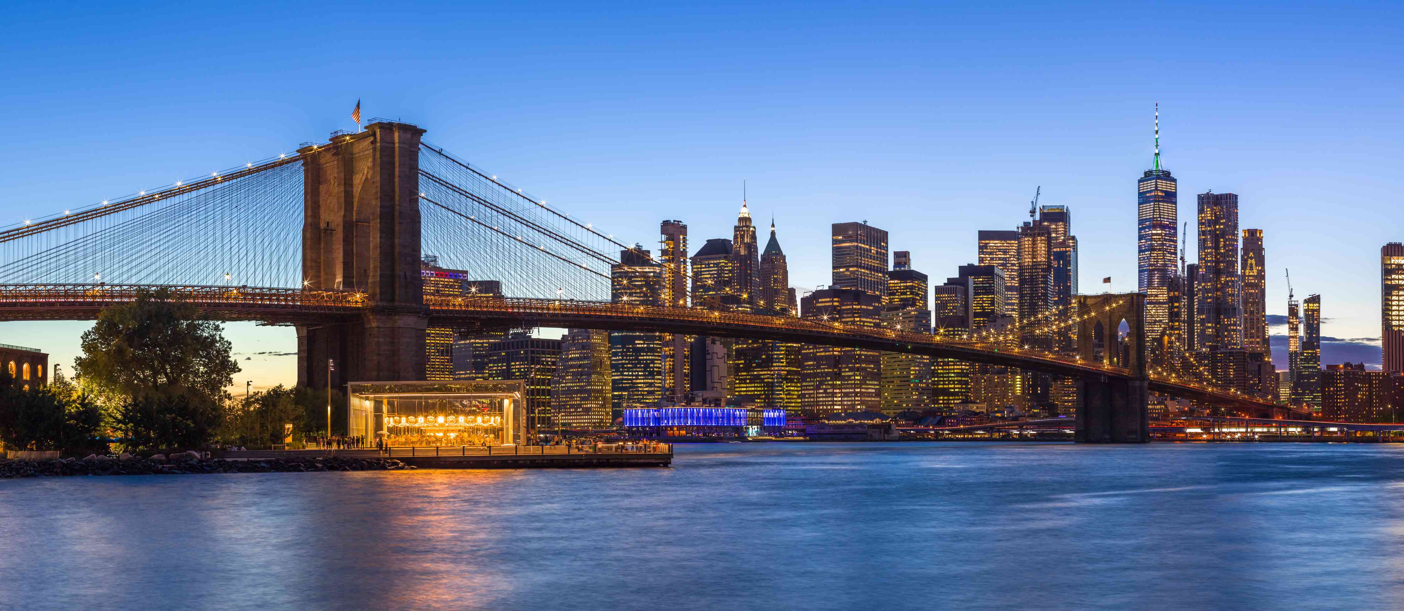 Wandverkleidung Wohnzimmer-Brooklyn Bridge - New York City