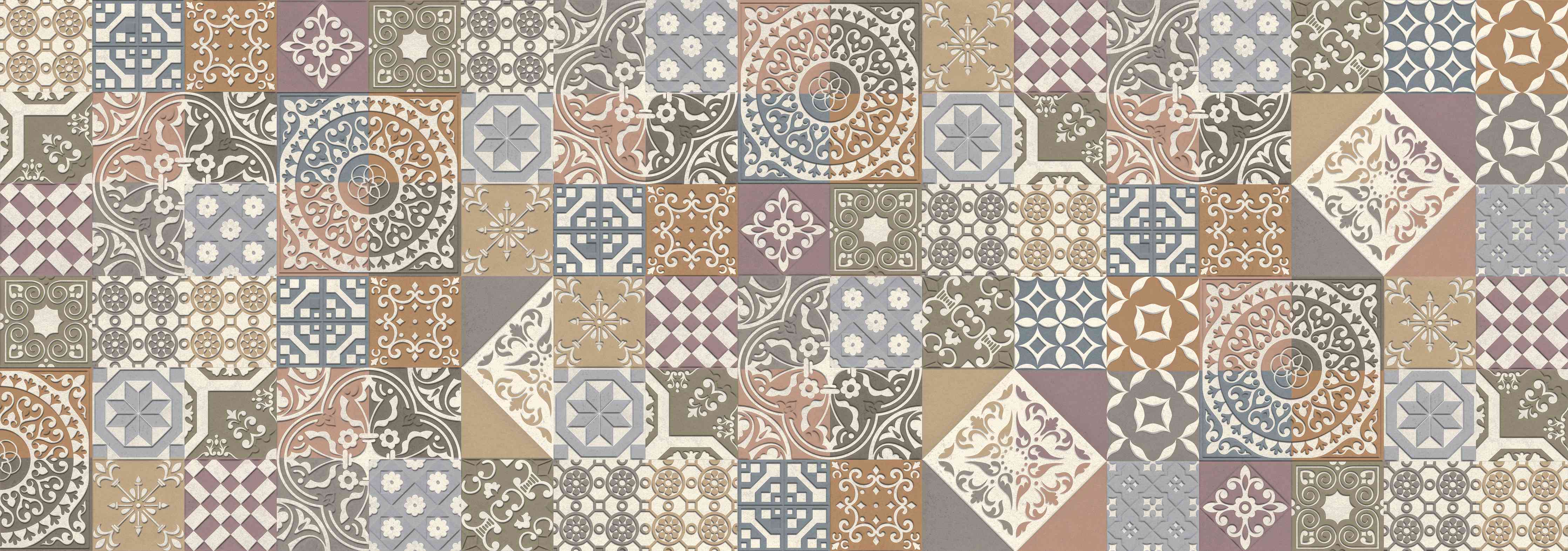 Wandverkleidung Wohnzimmer-Buntes portugiesisches Mosaik