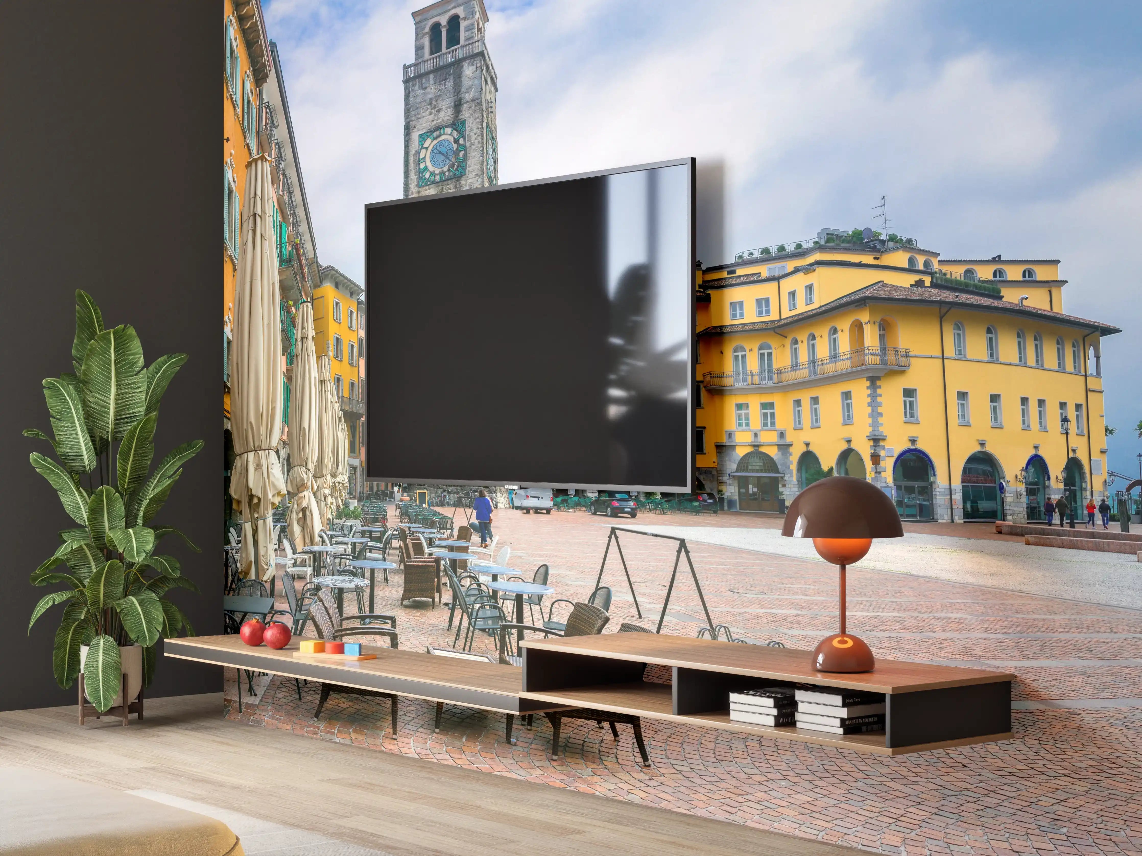 Wandverkleidung Wohnzimmer - Charmante Stadt am Gardasee - Riva del Garda