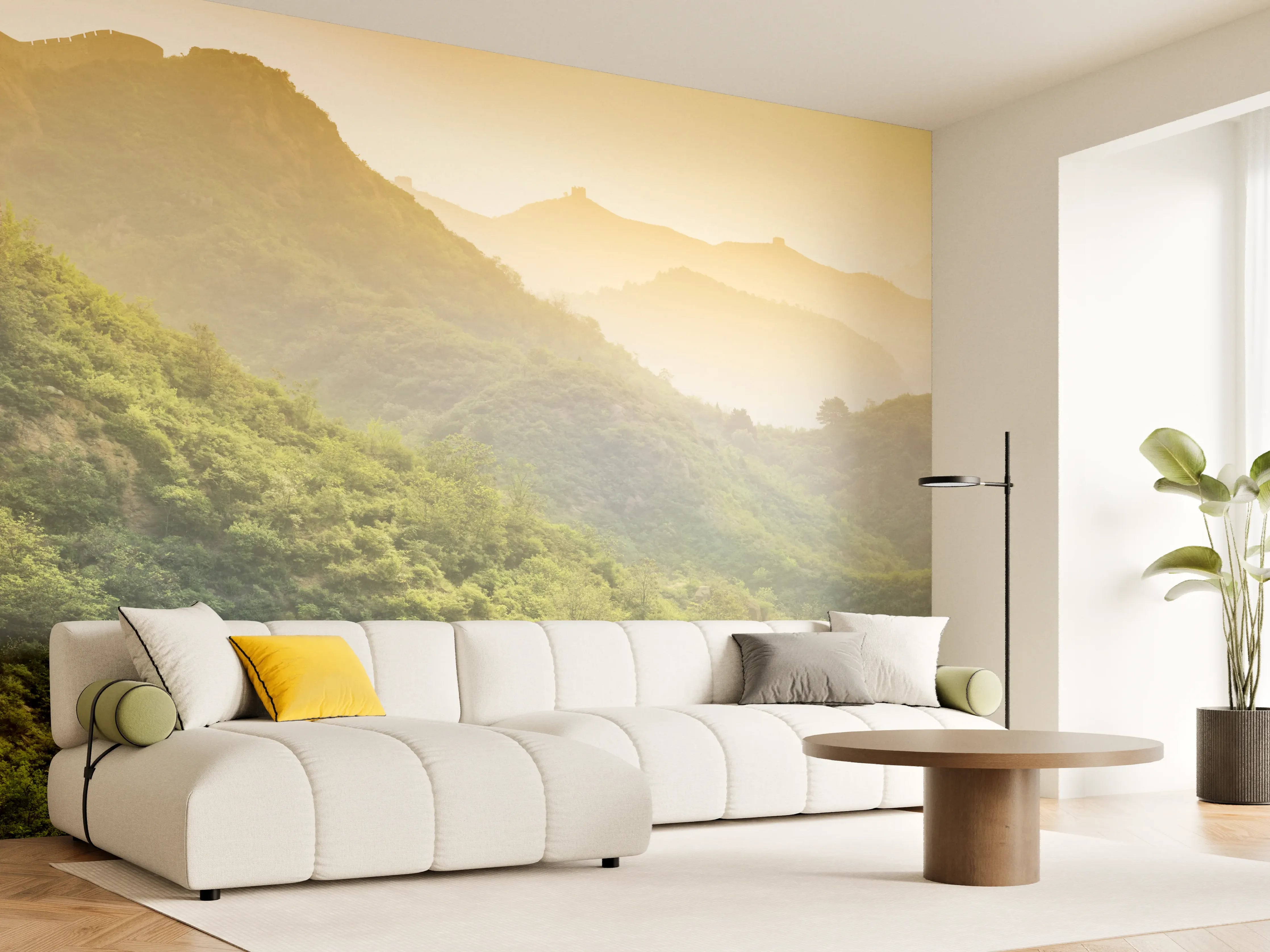Wandverkleidung Wohnzimmer - Chinesische Mauer