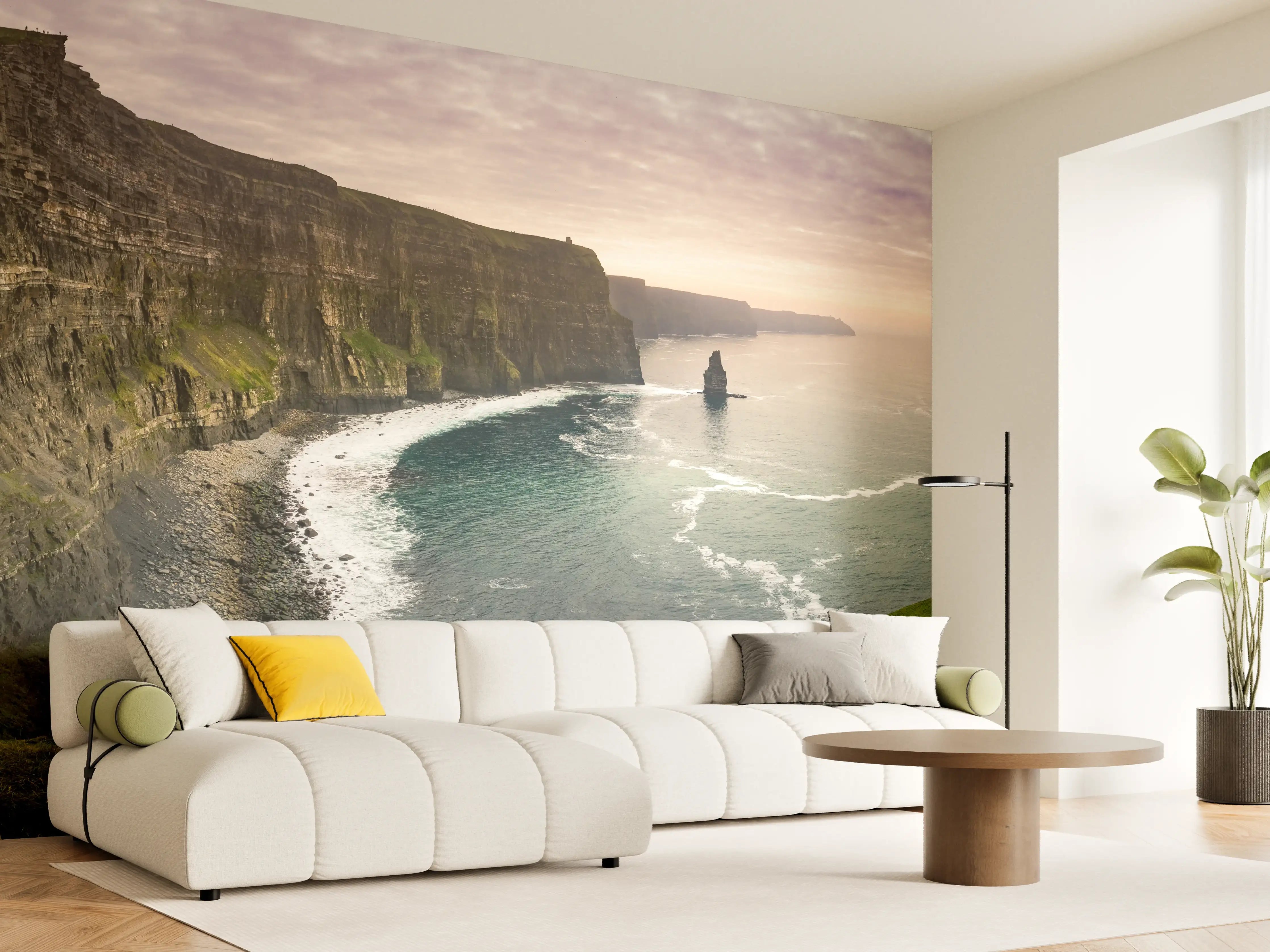 Wandverkleidung Wohnzimmer - Cliffs of Moher in Irland