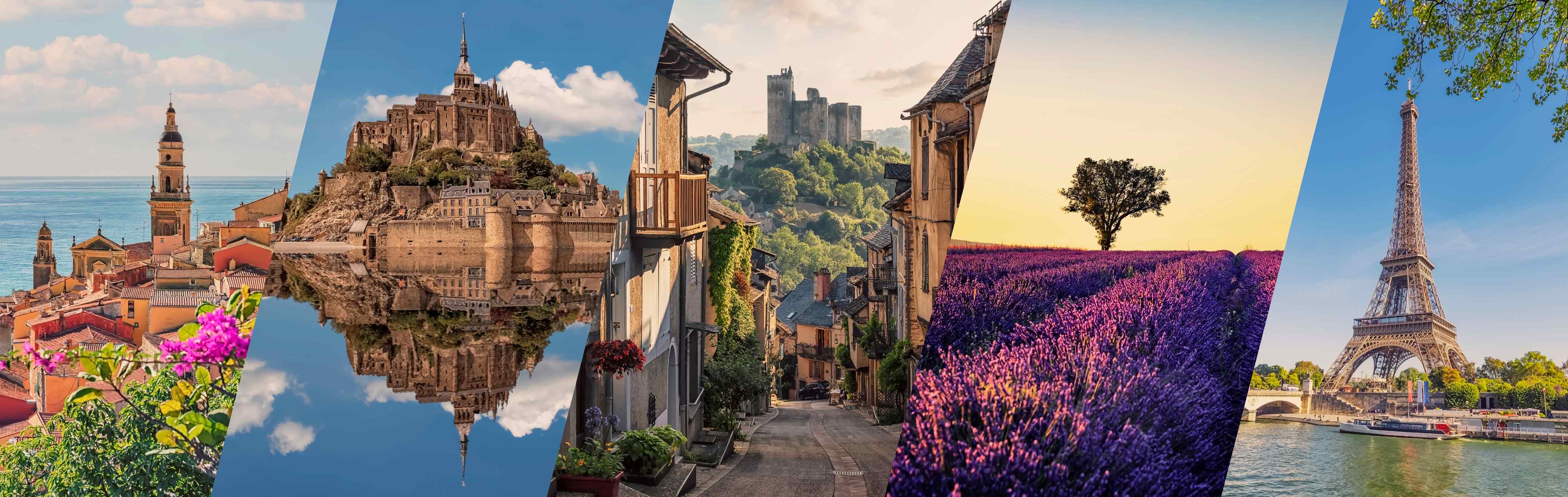 Wandverkleidung Wohnzimmer-Collage von Sehenswürdigkeiten