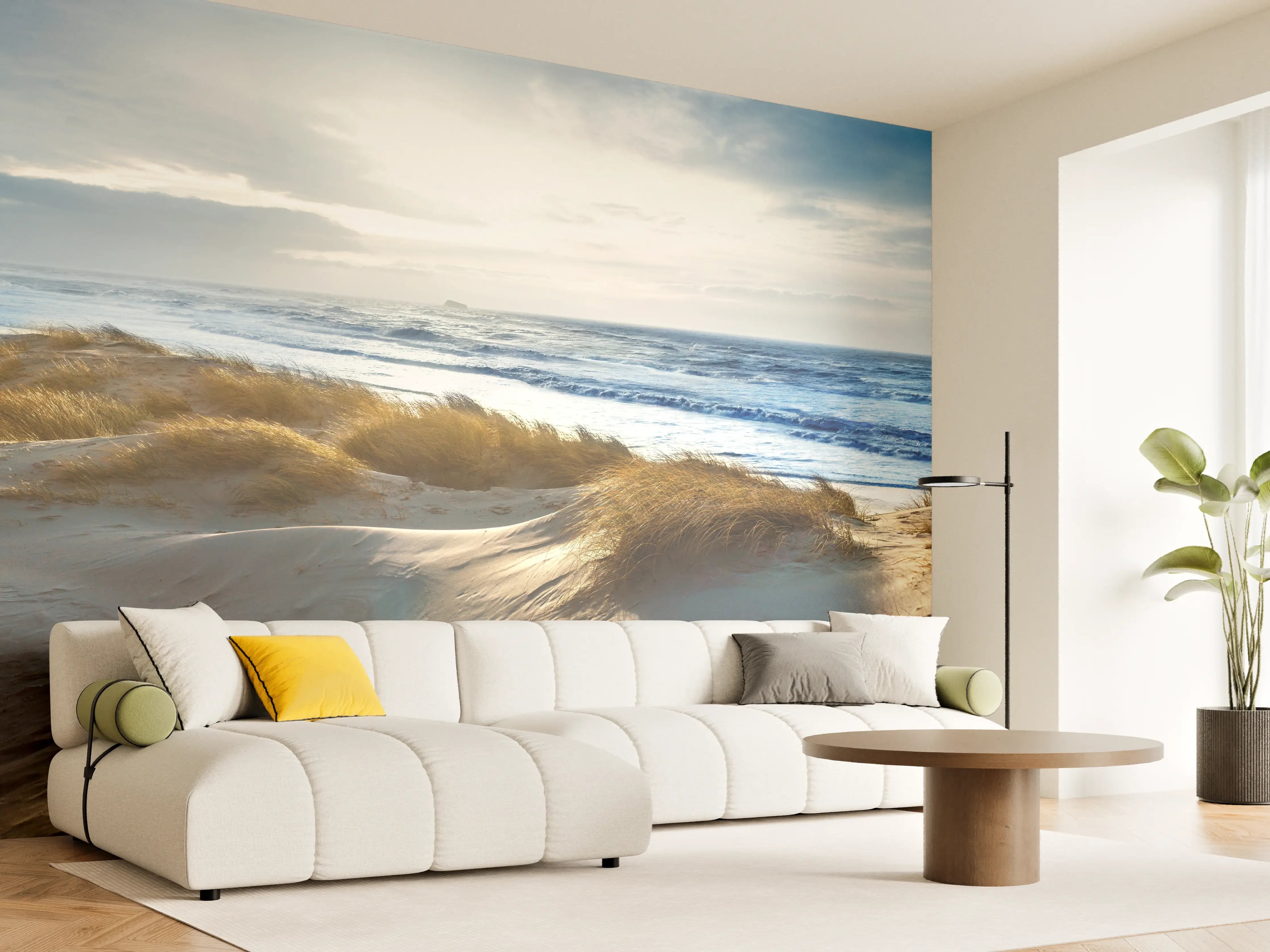 Wandverkleidung Wohnzimmer - Dänische Nordseeküste