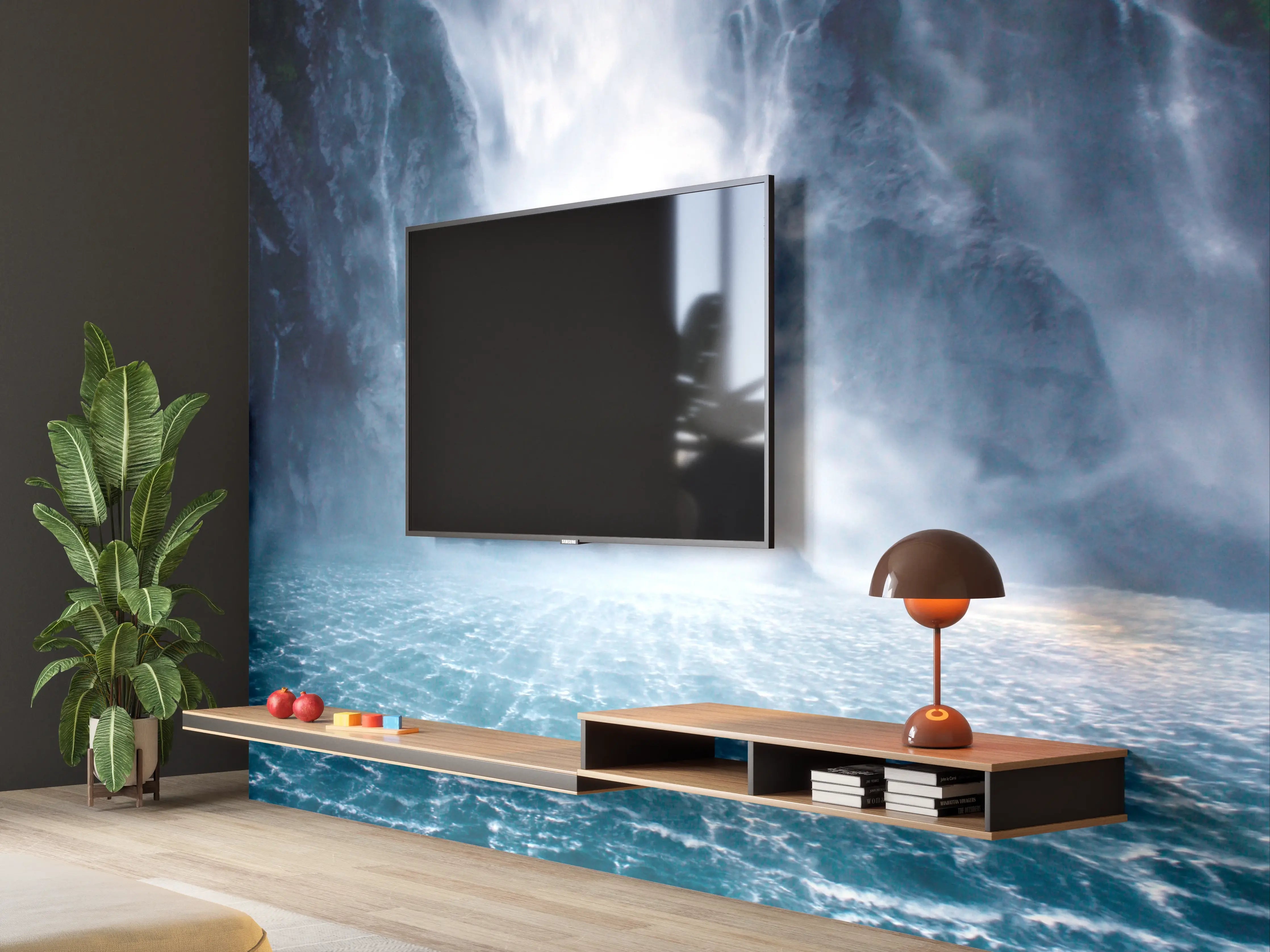 Wandverkleidung Wohnzimmer - Das beeindruckende Naturwunder Wasserfall