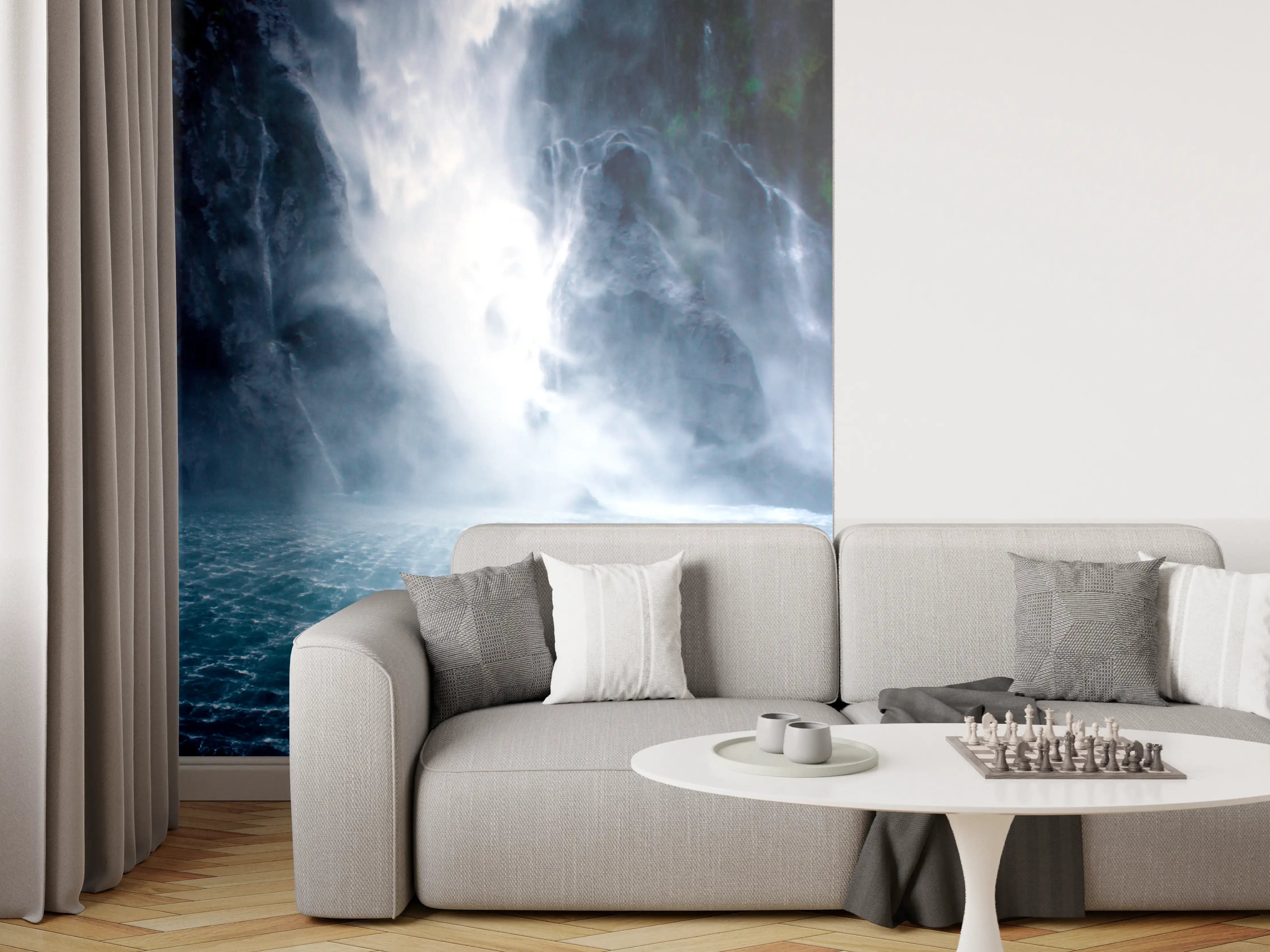 Wandverkleidung Wohnzimmer - Das beeindruckende Naturwunder Wasserfall