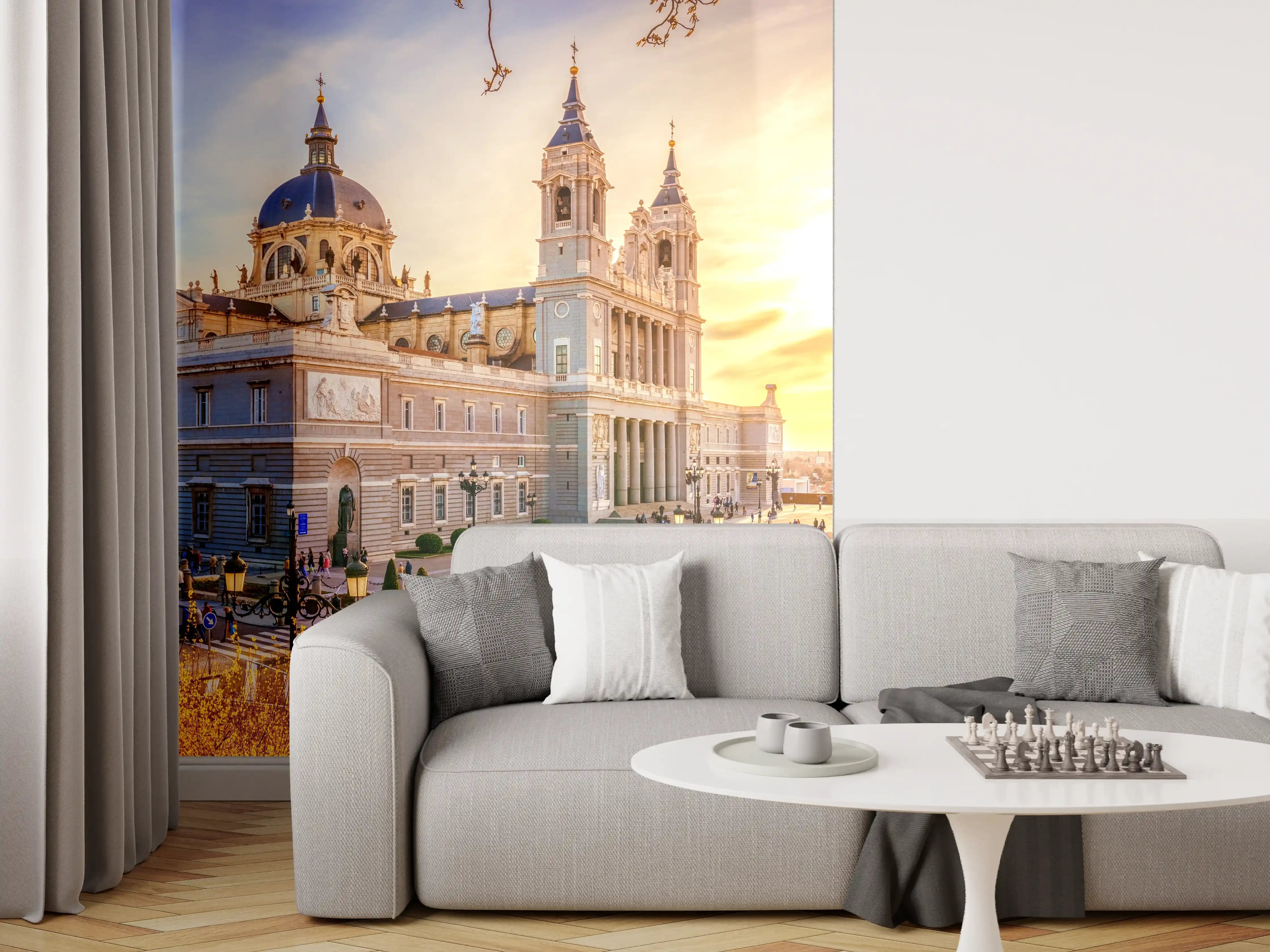 Wandverkleidung Wohnzimmer - Die Kathedrale von Madrid