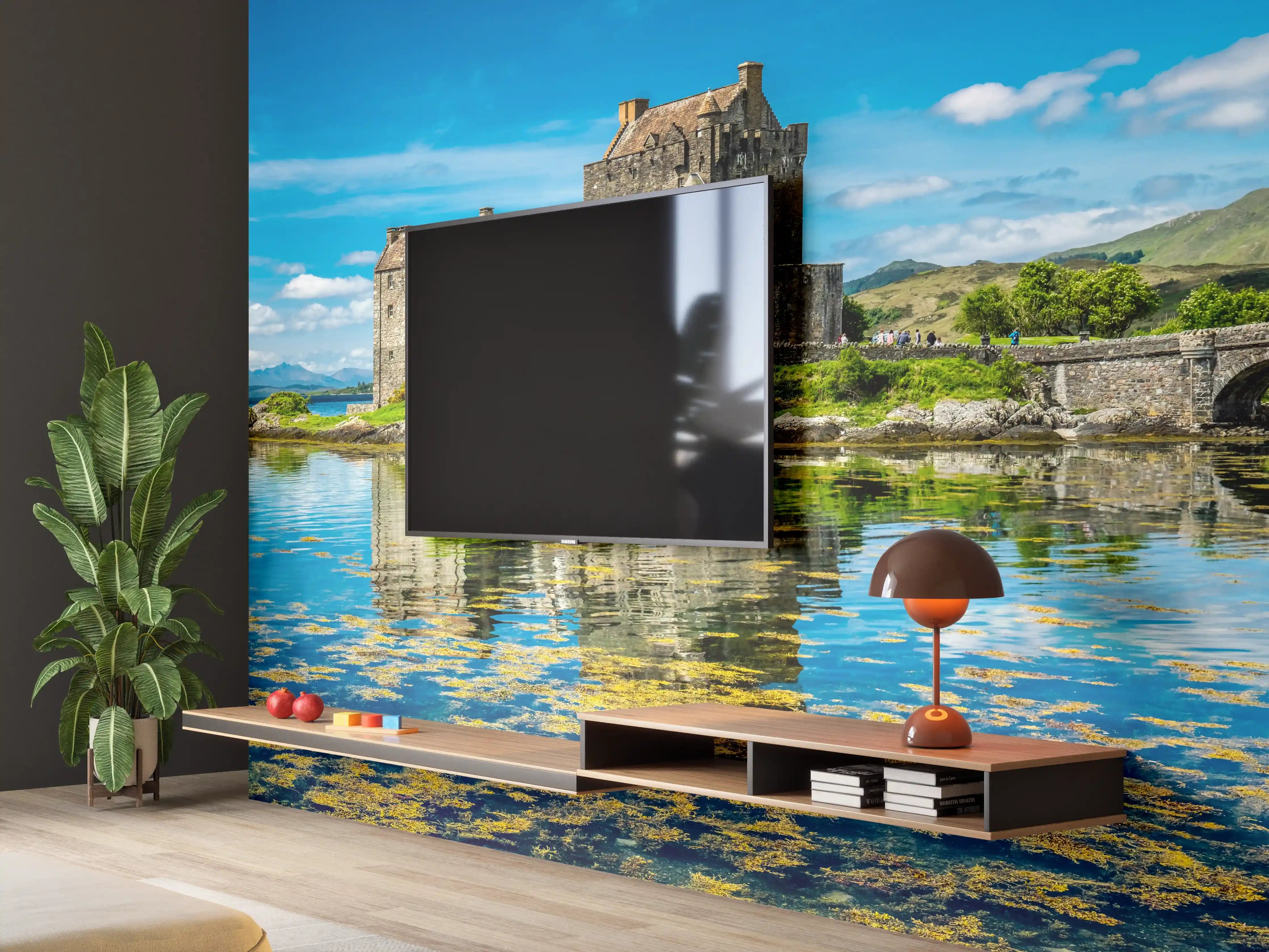Wandverkleidung Wohnzimmer - Eilean Donan Castle