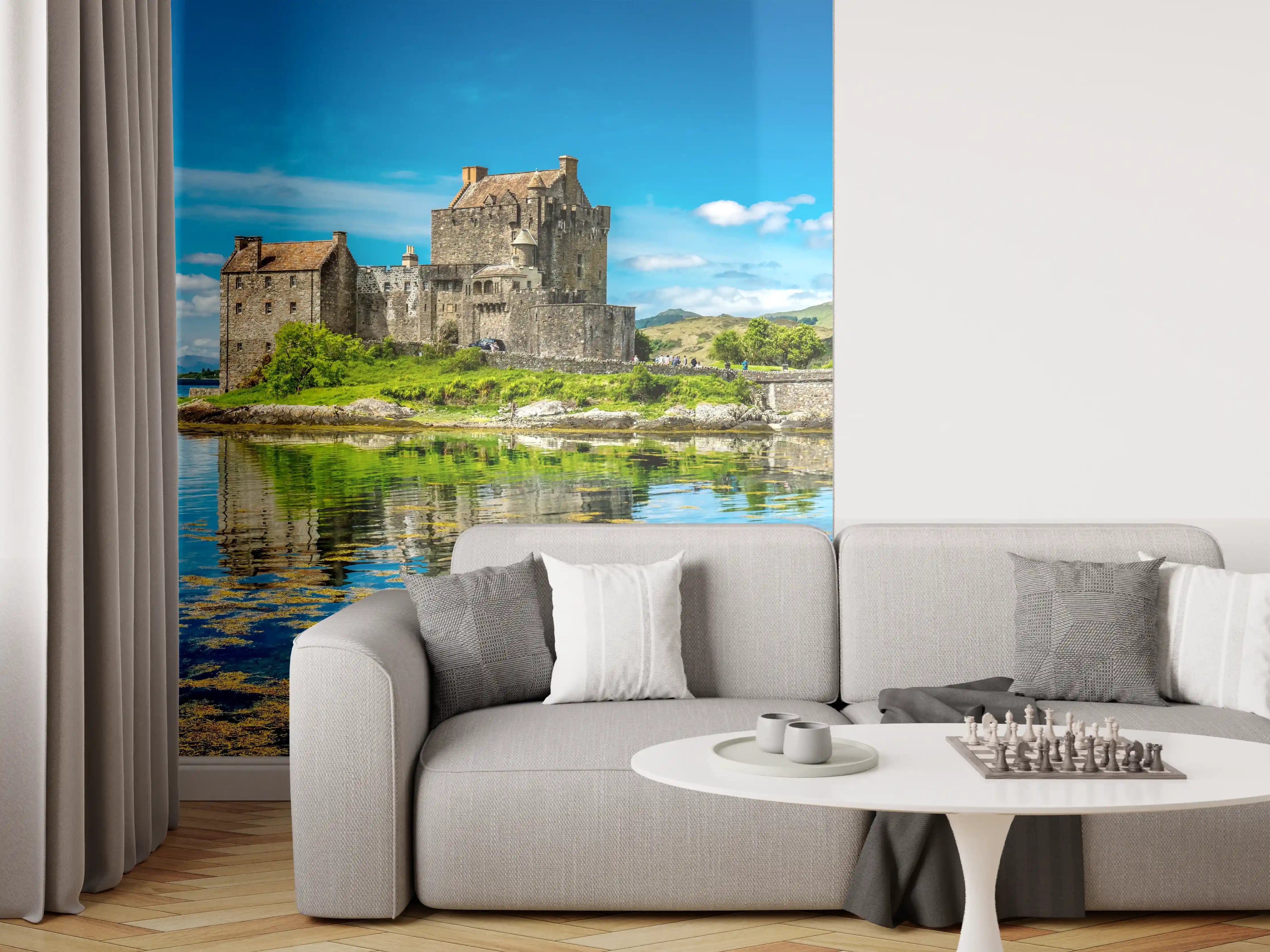 Wandverkleidung Wohnzimmer - Eilean Donan Castle