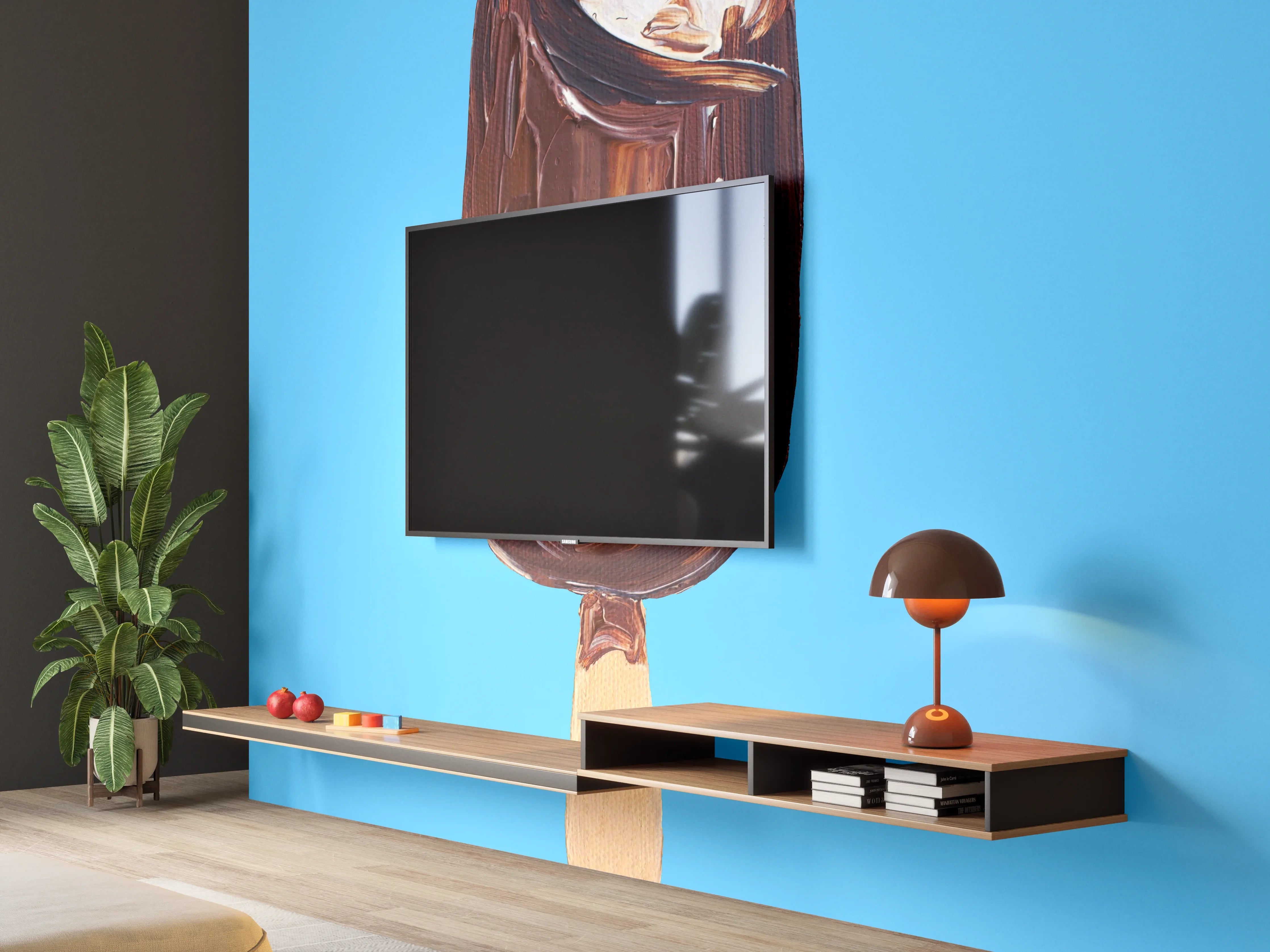 Wandverkleidung Wohnzimmer - Eis am Stiel mit Schokoladeüberzug
