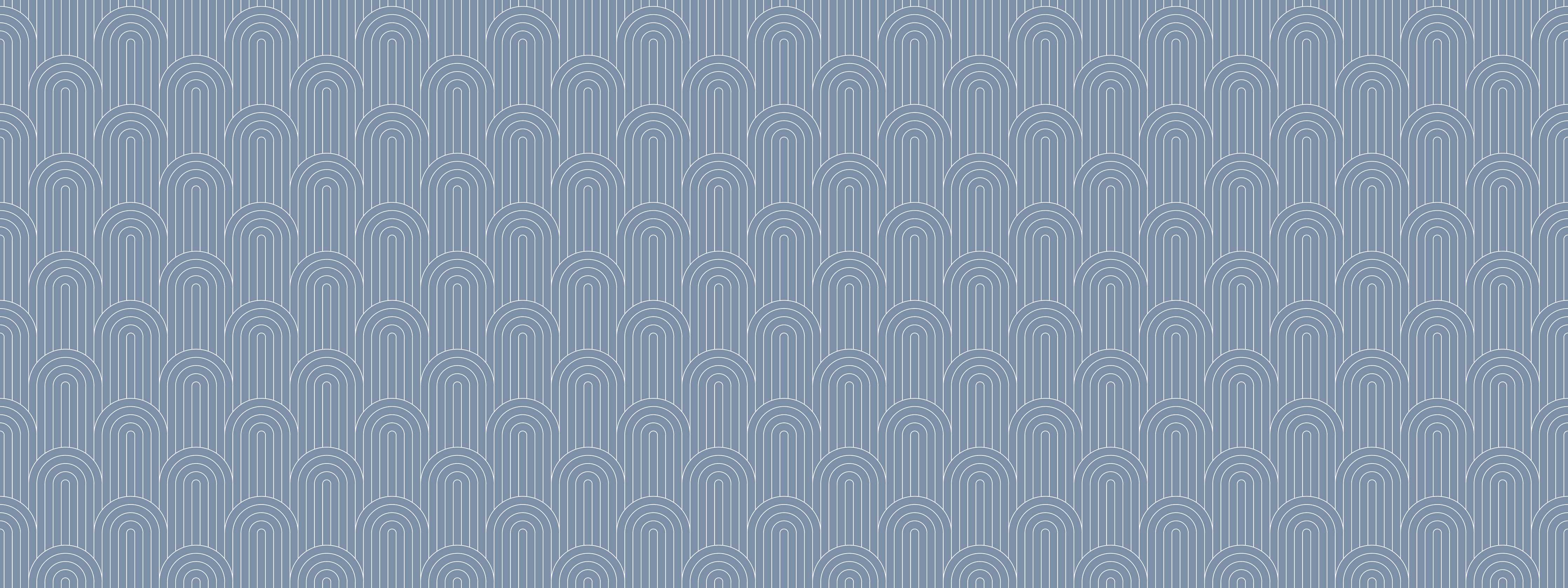Wandverkleidung Wohnzimmer-Elegant Muster in Blau und Grau