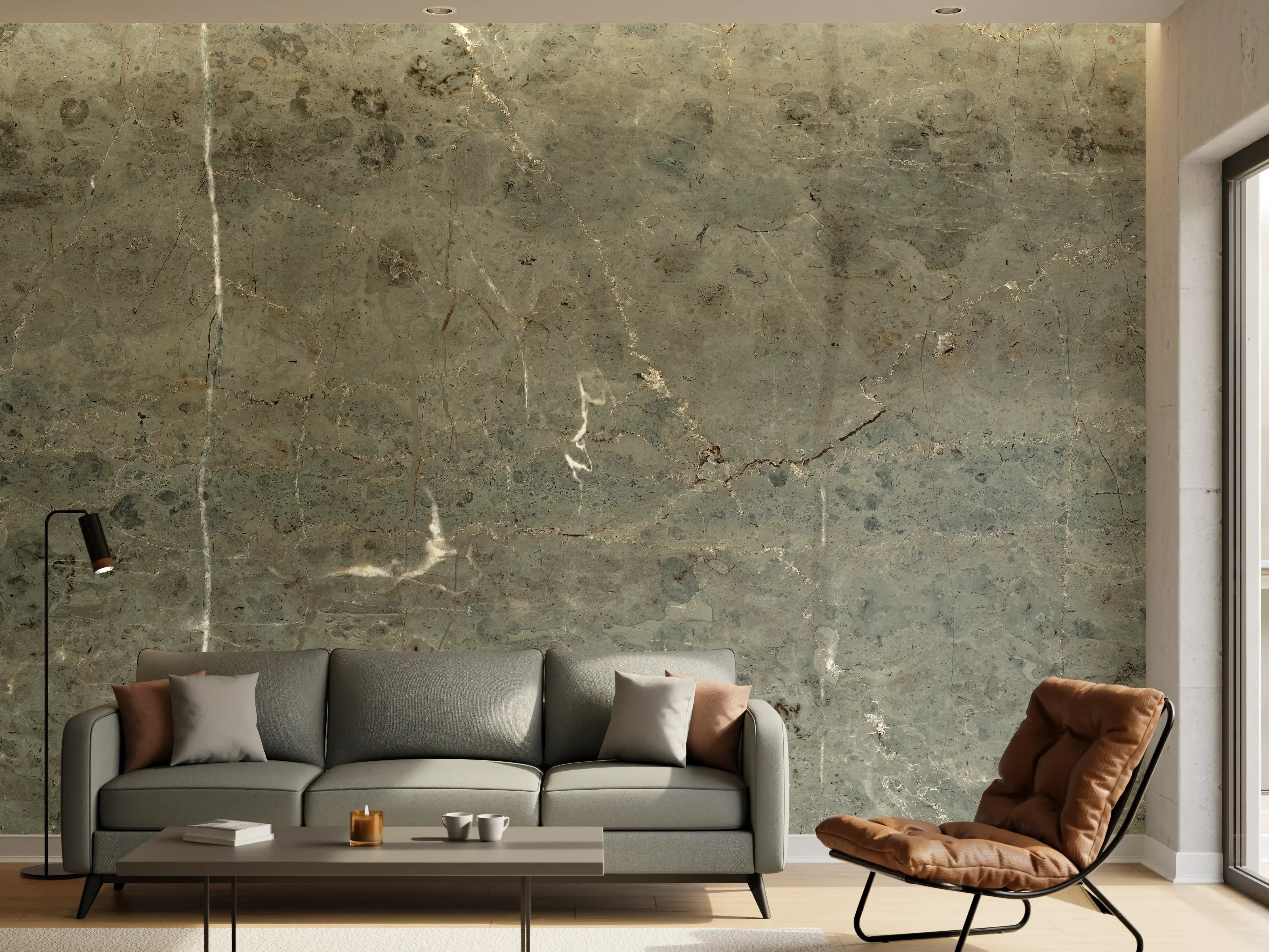 Wandverkleidung Wohnzimmer - Elegant Steinfliese für Ihr Zuhause