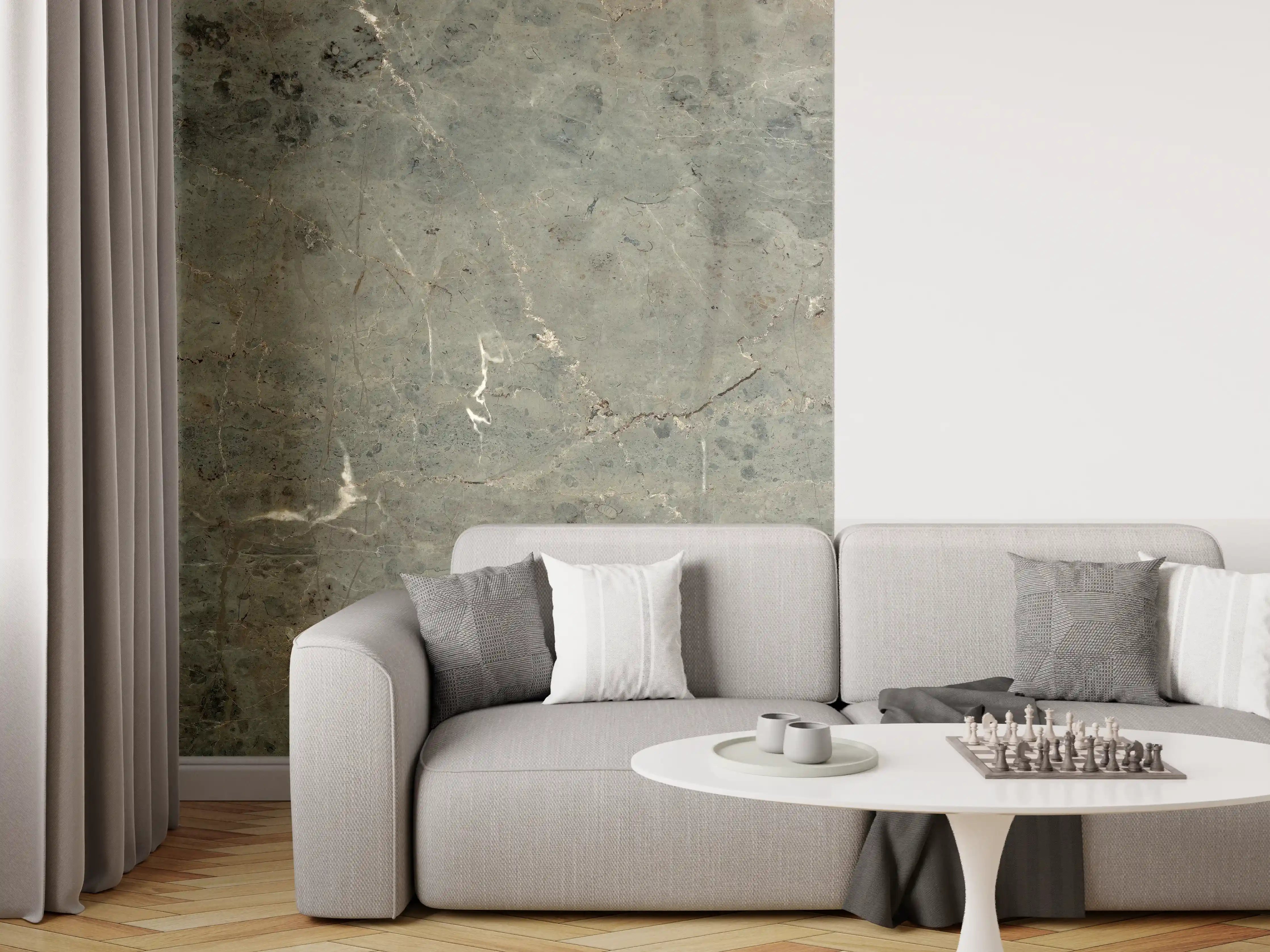 Wandverkleidung Wohnzimmer - Elegant Steinfliese für Ihr Zuhause