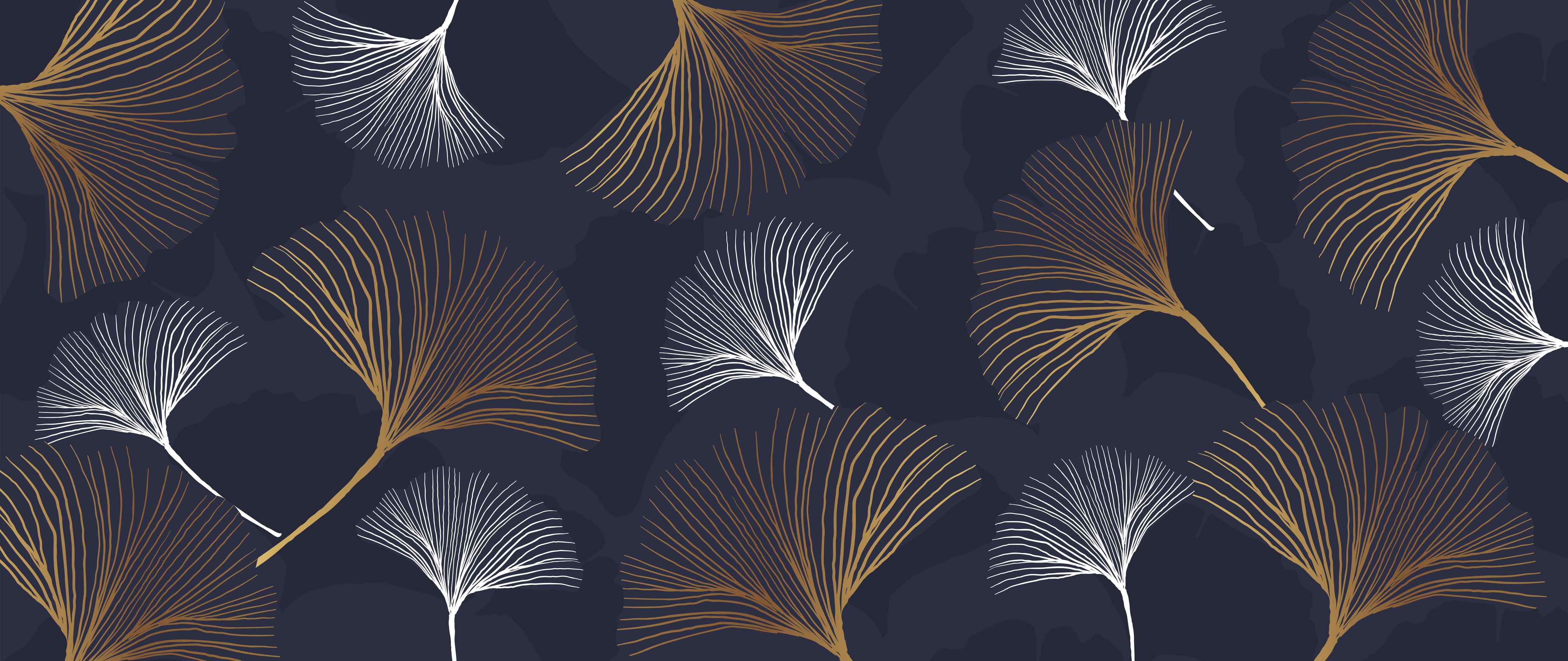 Wandverkleidung Wohnzimmer-Elegante Blattgold-Muster Tapete